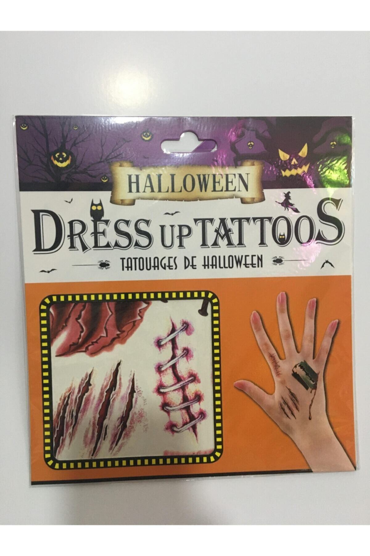 Halloween Geçici Dövme Dikiş Modeli