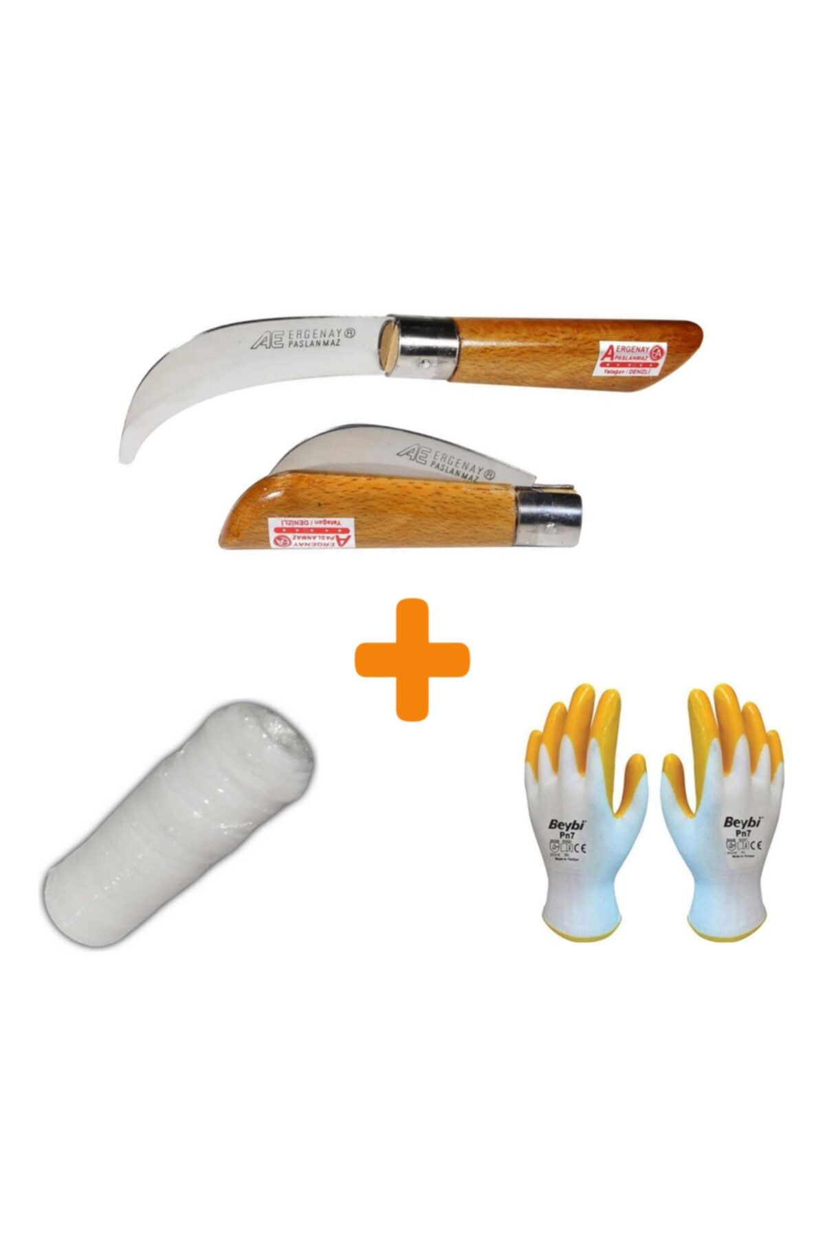 ergenay Kardeşler Bağ Aşı Bıçağı 22 Cm (3'lü Aşılama Paketi)