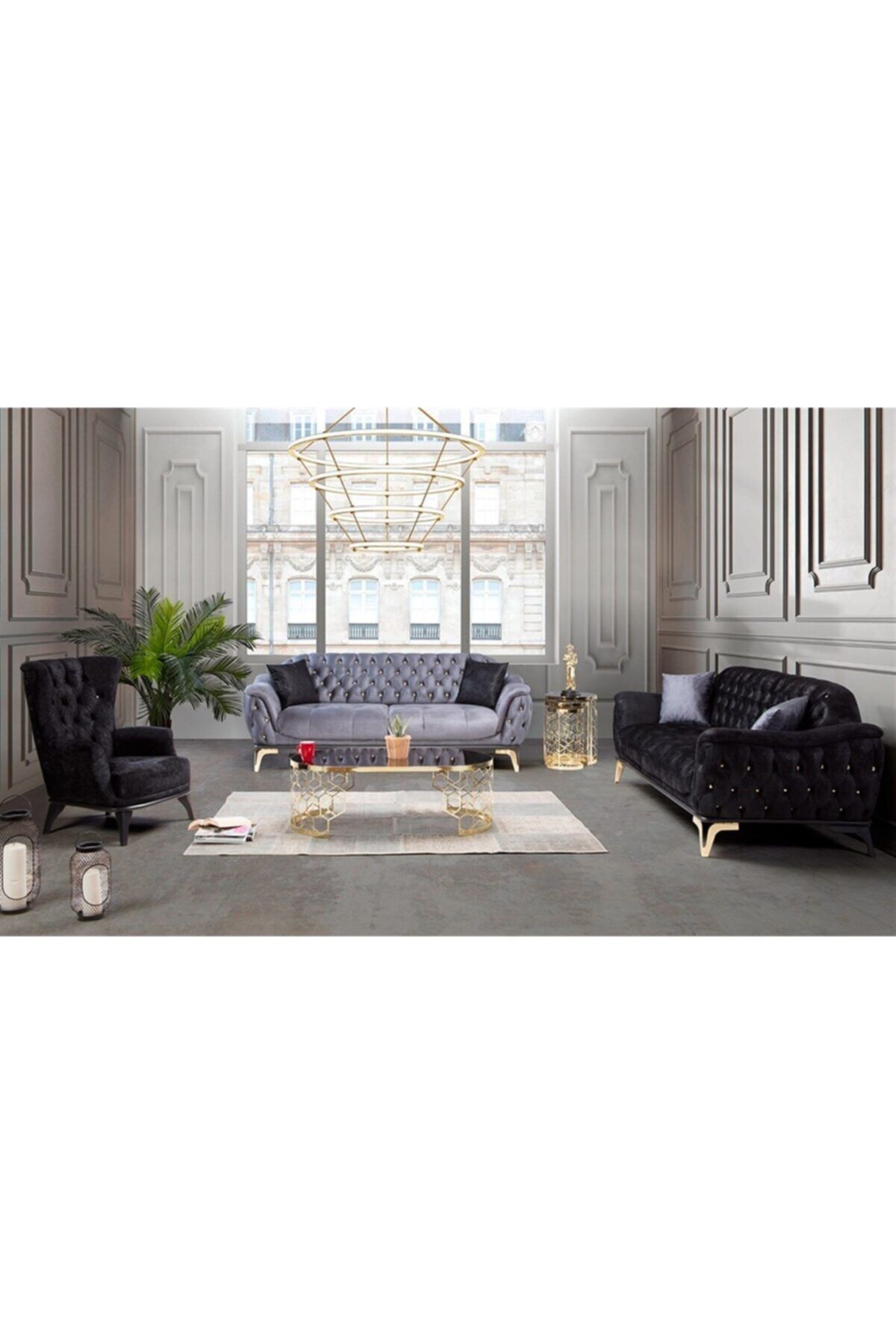 Evimo Berrak Gold Salon Takımı