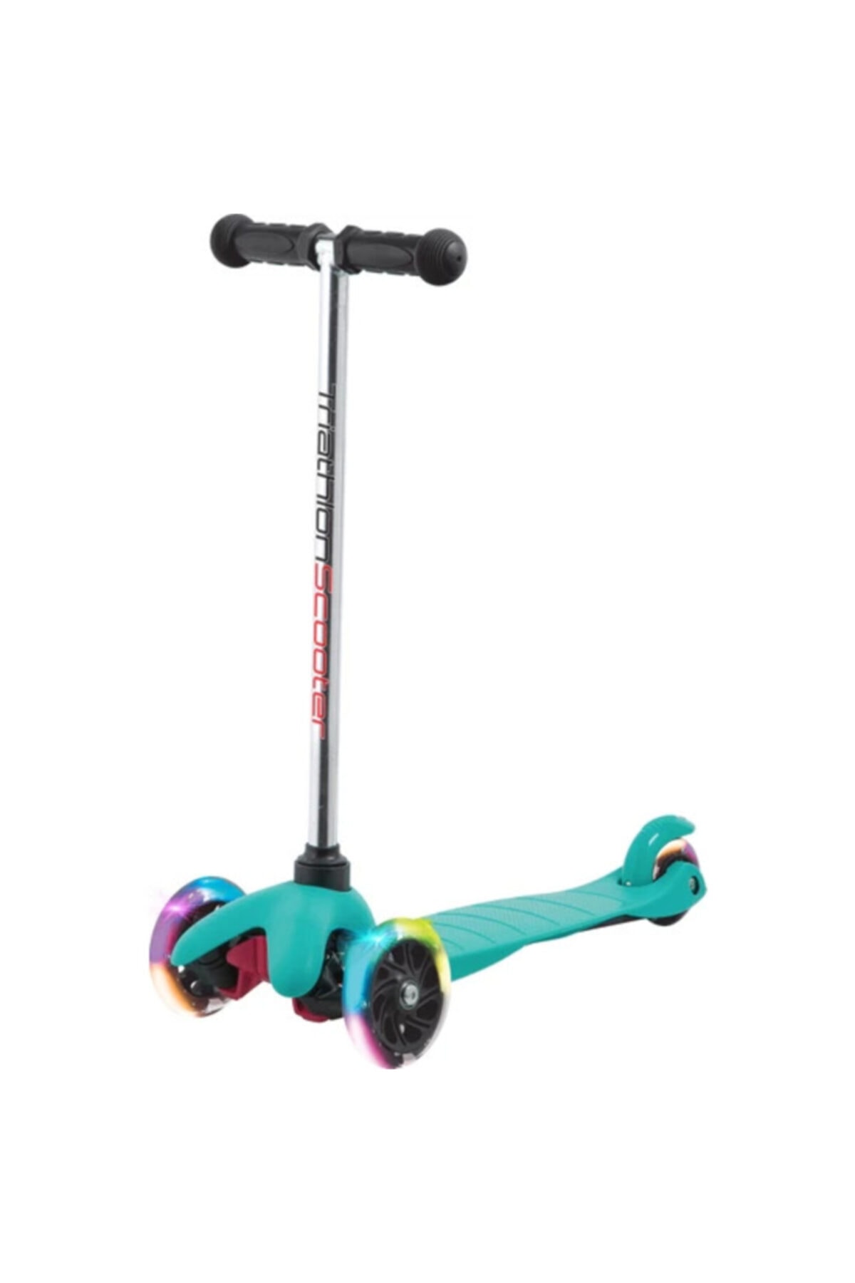 High PRINT Mavi 7 Renk Led Işıklı Tekerlekli Scooter