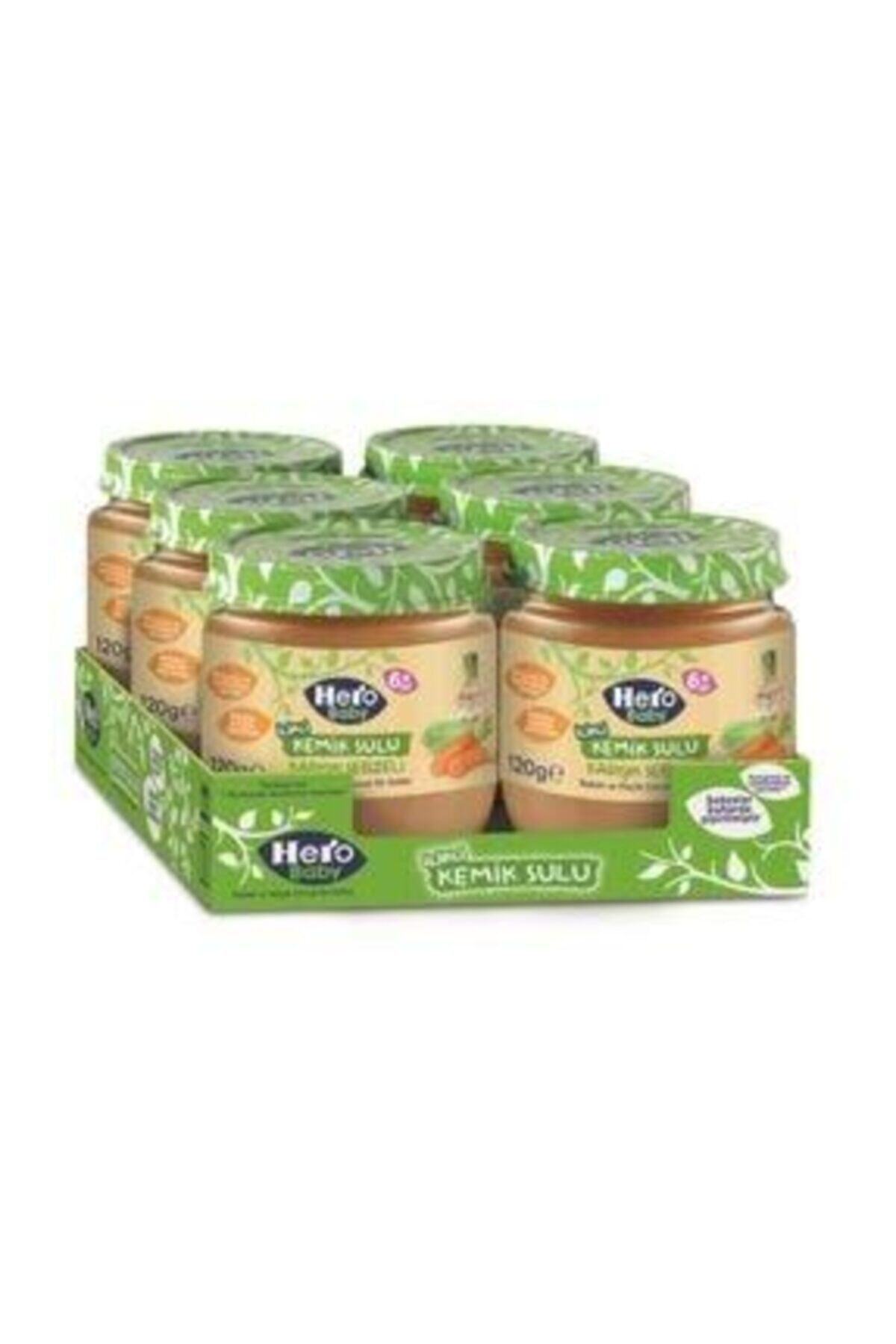 Hero Baby Kavanoz Kemik Sulu Krşk Sebzeli (6*120g)
