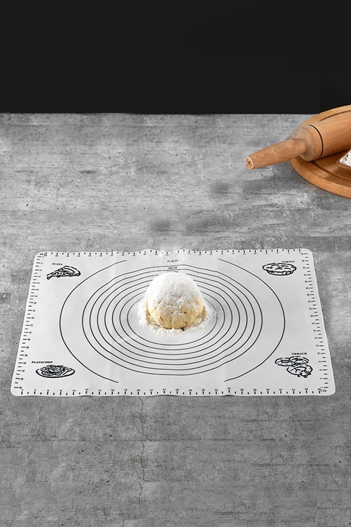 Paçi 40*50 Cm Beyaz Slıkon Hamur Matı