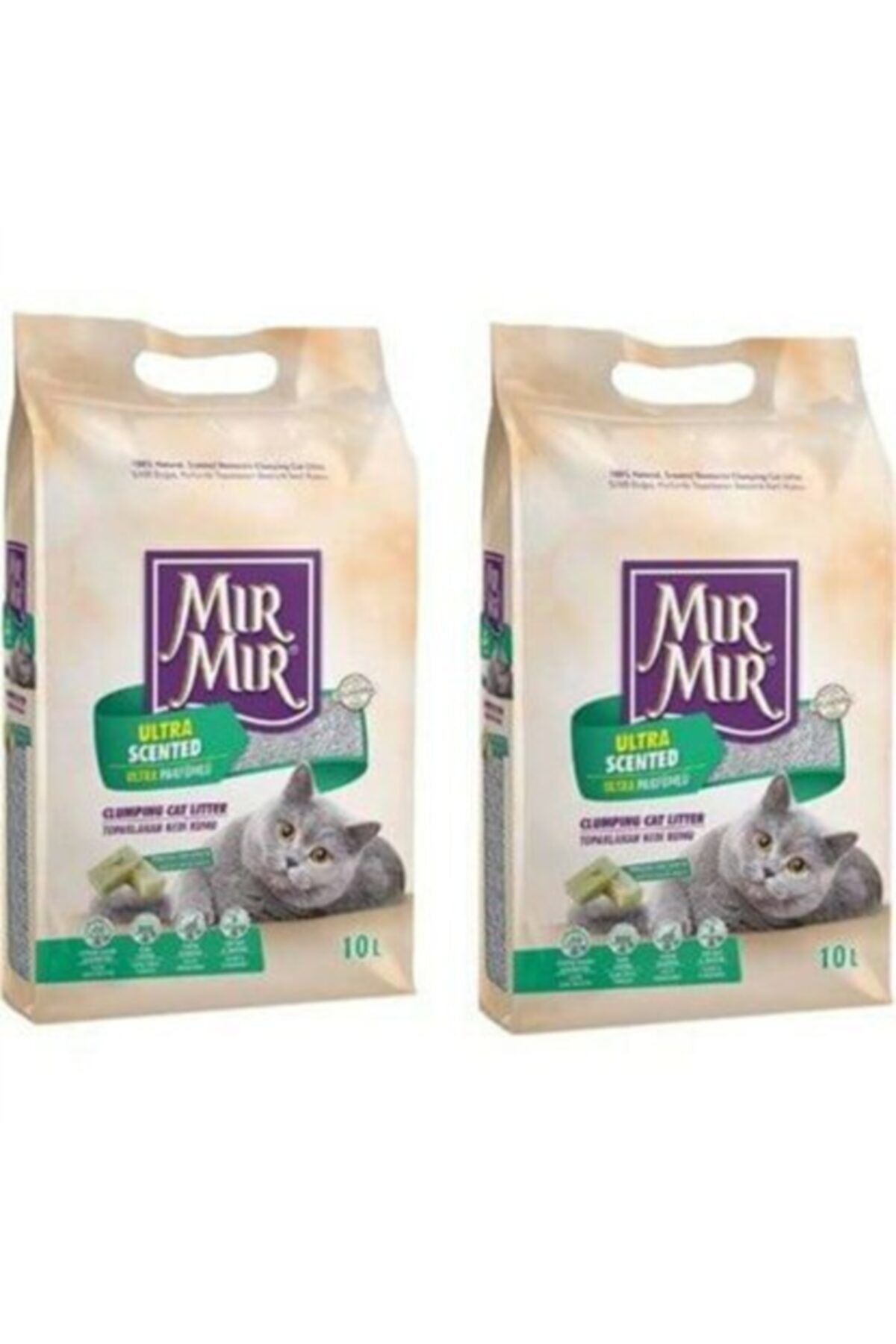 HEESSTORE Mırmır Bentonit Marsilya Kedi Kumu 2 X 10 Lt