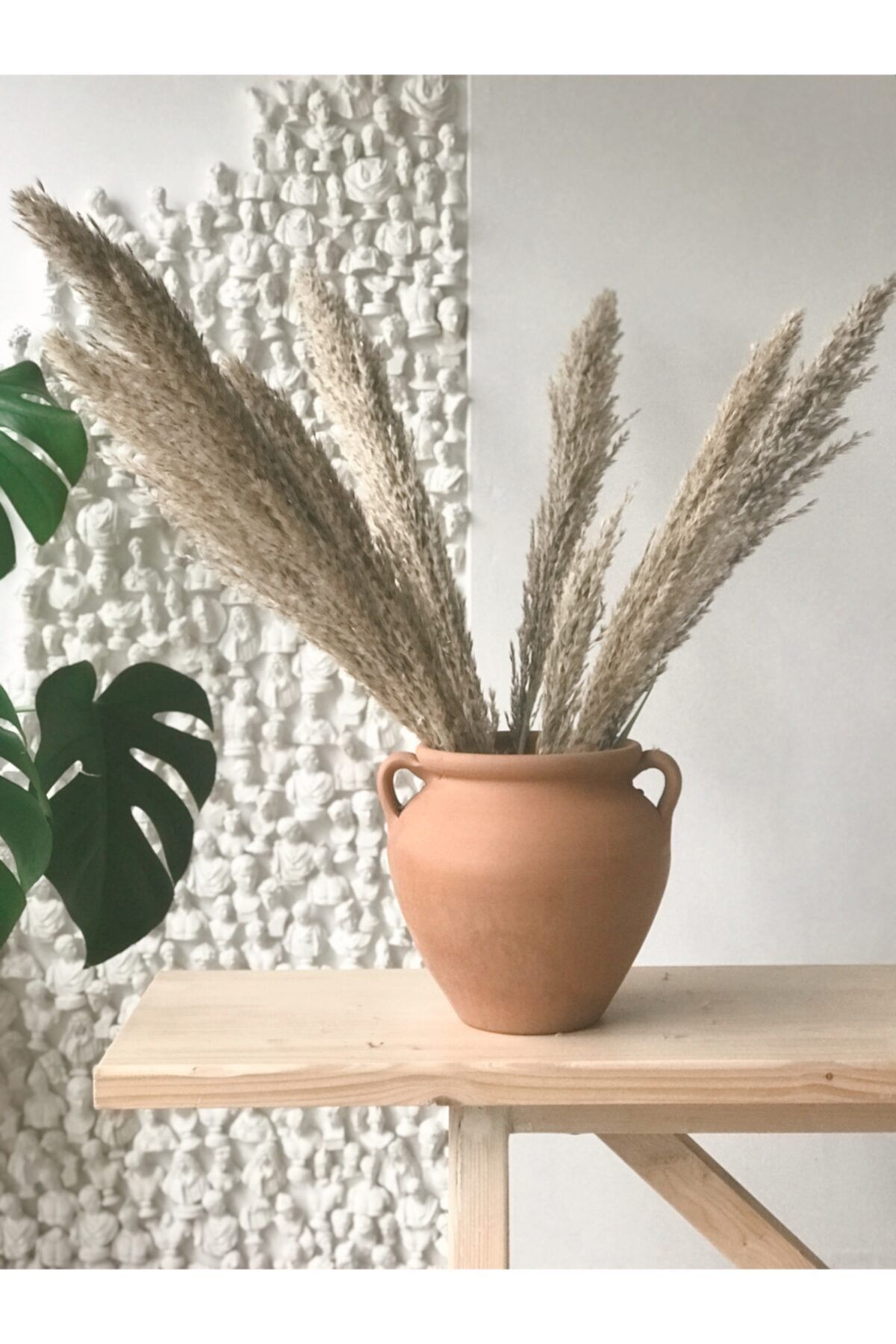 Allegorie.Co Terracotta Kulplu Vazo Büyük Boy