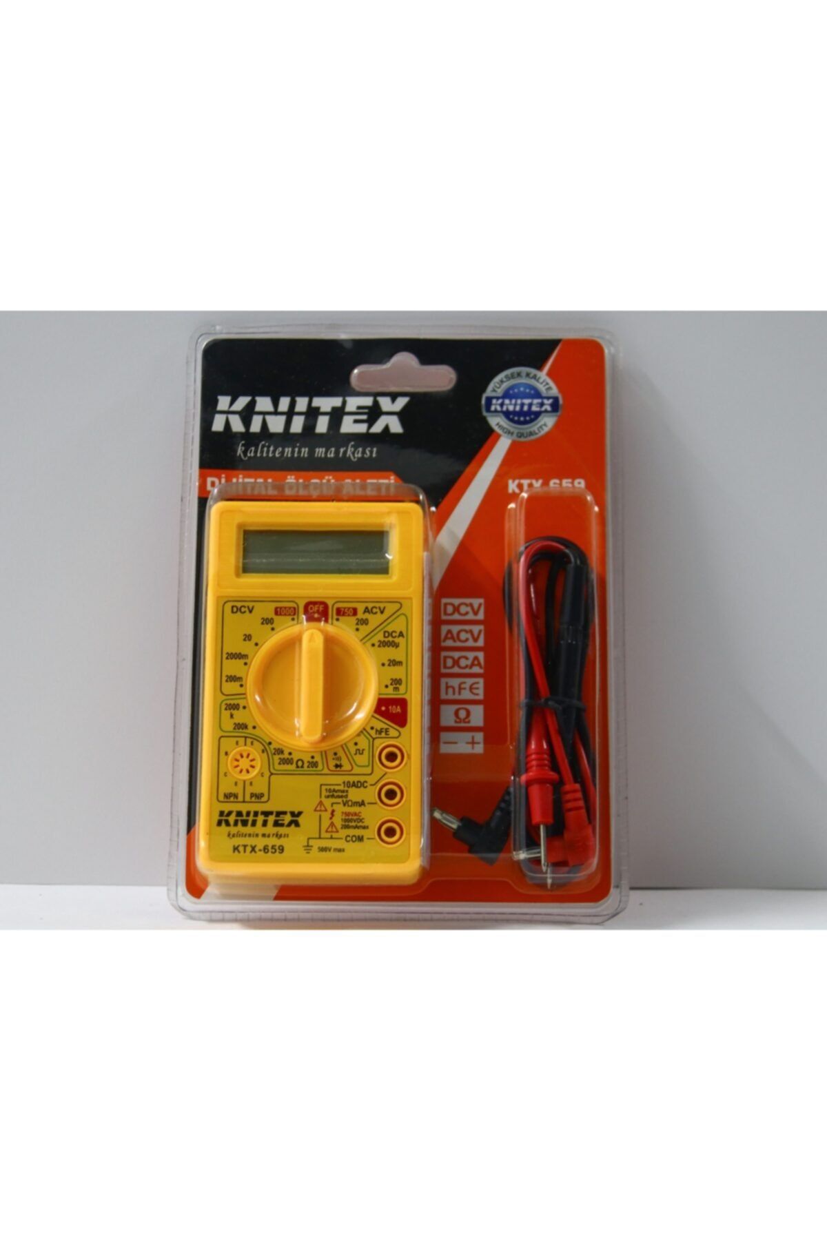 Knitex Dijital Ölçü Aleti Multimetre Avo Metre