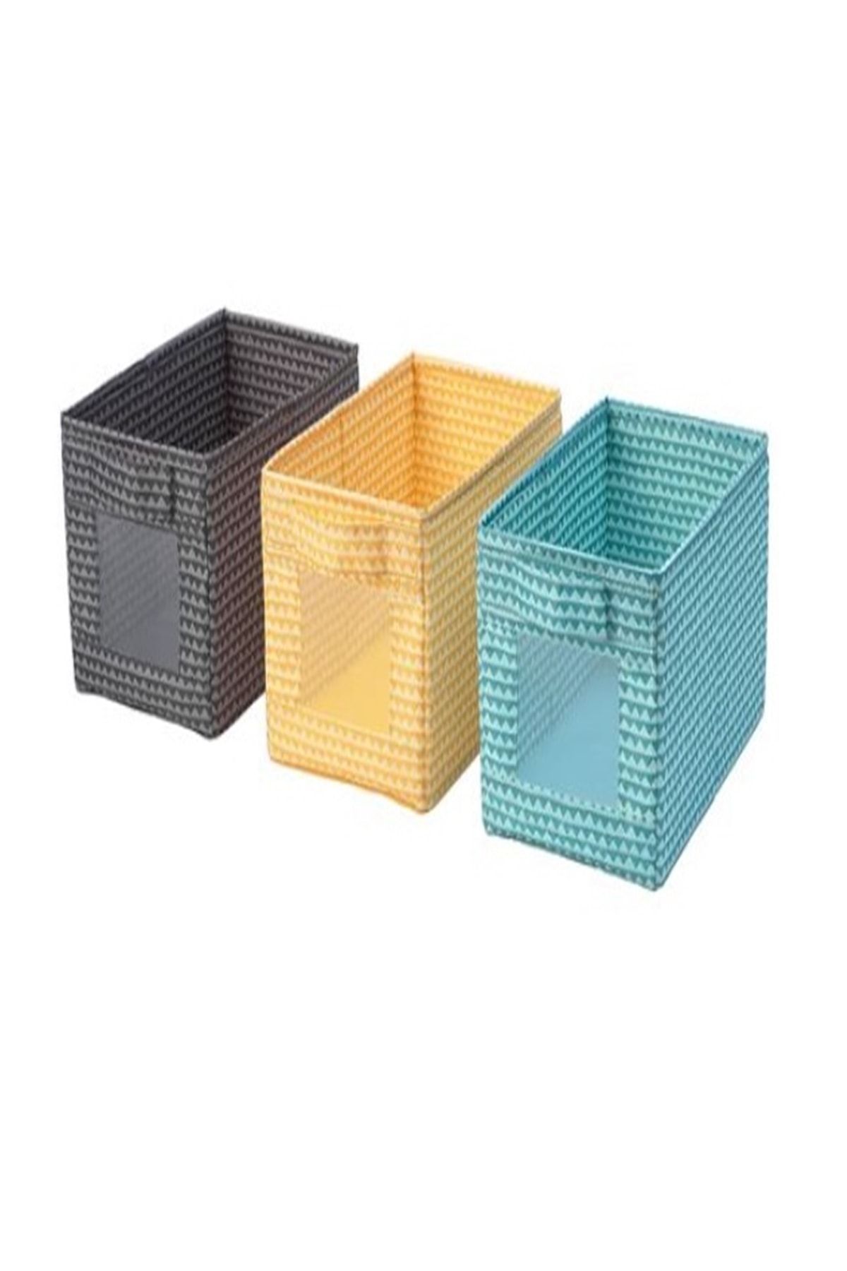 IKEA Upprymd Kutu Çok Renkli 18x27x17 Cm 3 Adet