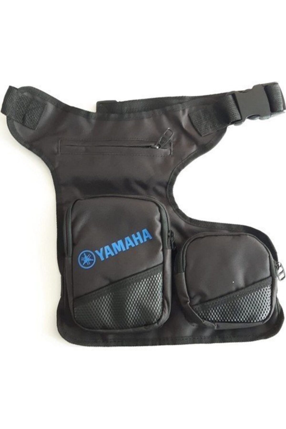 Moto Cabbaz Siyah Yamaha Yazılı Bacak Çantası