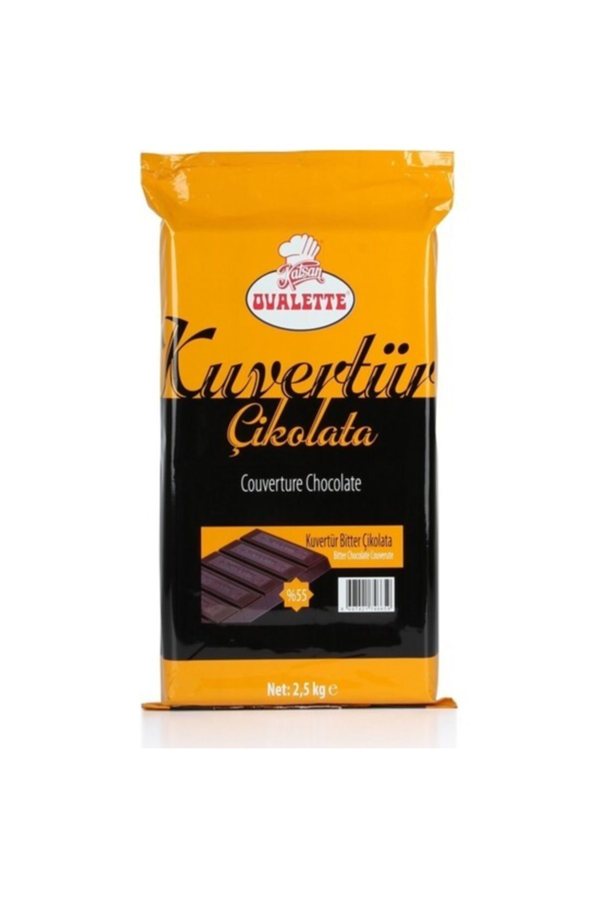 ovalette Bitter Kuvertür 2,5 Kg