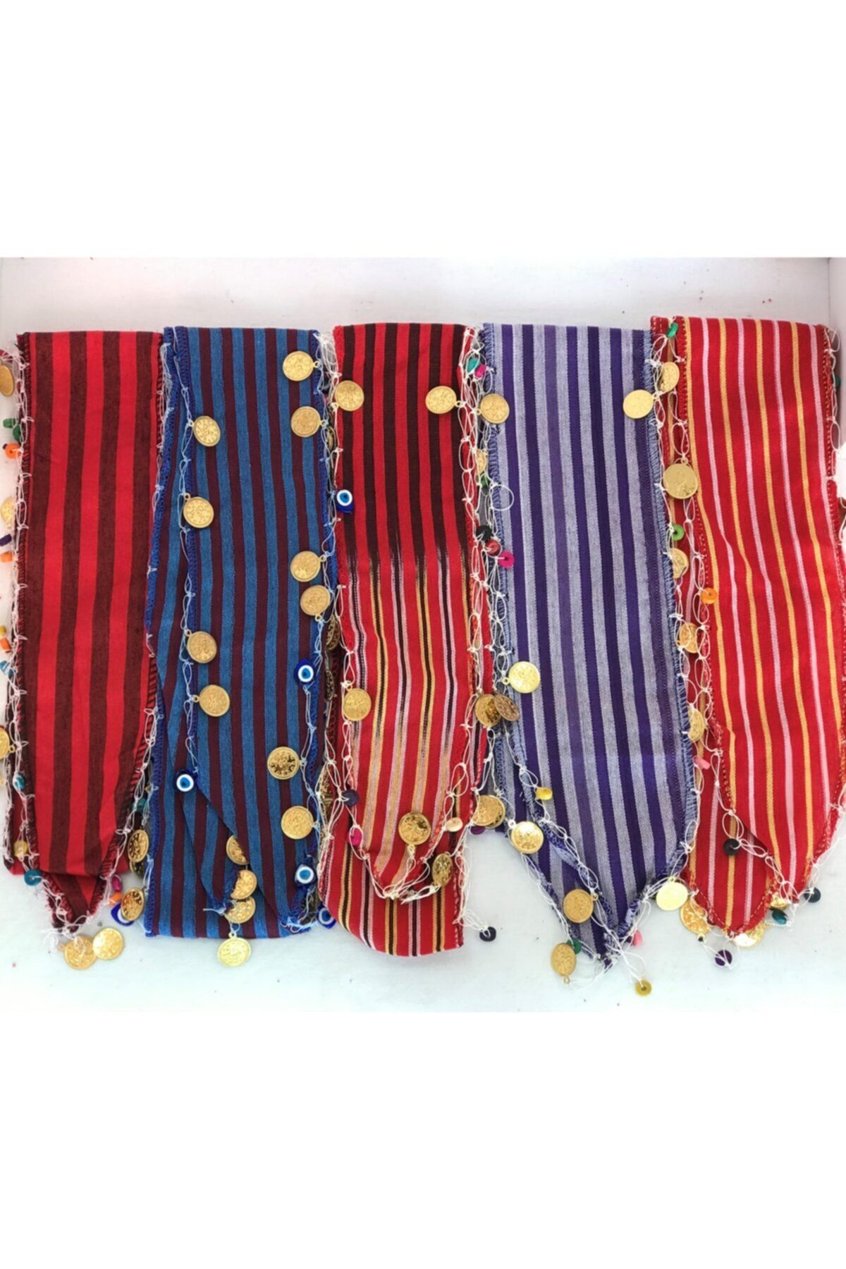 Boztepe Baş Hediyelik 5'li Karadeniz Keşan Yöresel Liralı Bandana