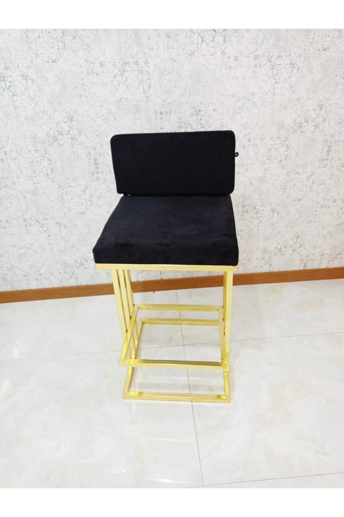 Turgut Çelik eşya Bar Sandalyesi/taburesi (ALMİRA)80cm Ile 90cm Ada Için Uygun Ölçü Yükseklik 62cm