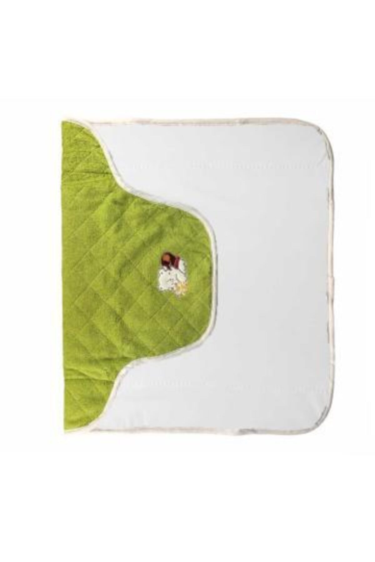 Tekstil Sepeti Açık Yeşil Alez Özellikli Alt Açma Bezi Papatyalı
