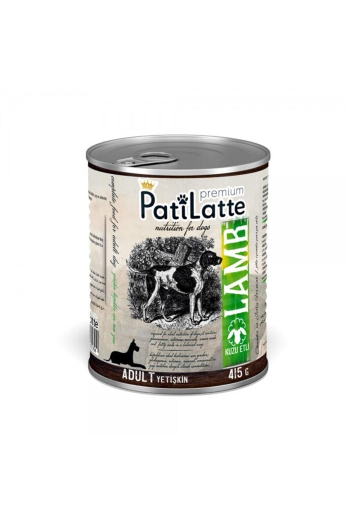 Pati Latte Kuzu Etli Yetişkin Köpek Maması 415 gr x 24 Adet