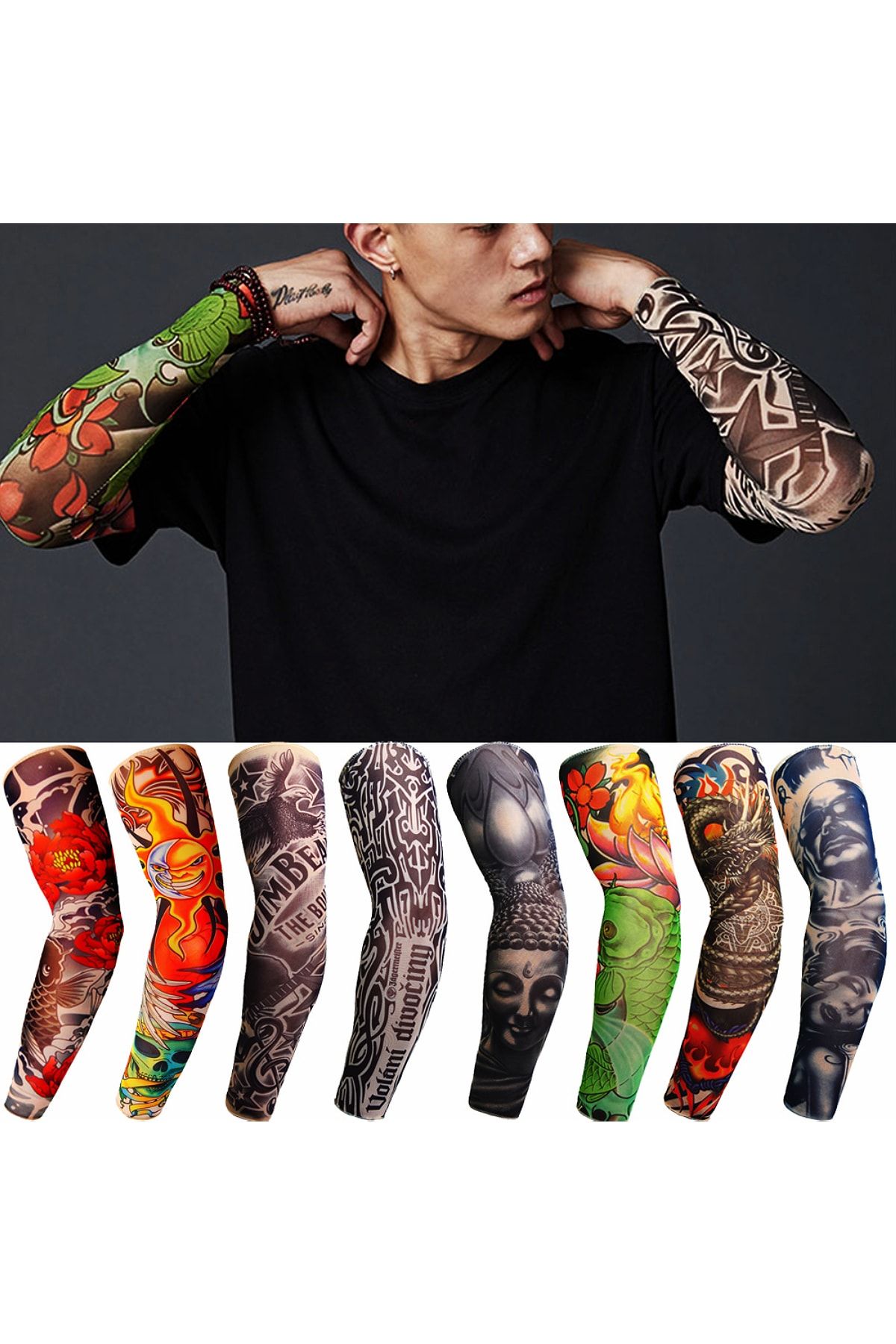 bp tattoo flames giyilebilir dovme corabi 2 adet fiyati yorumlari trendyol
