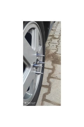 Üniveral 19mm Nikelaj Krom 20 Adet Sivri Bijon Kapağı Seti Image 0