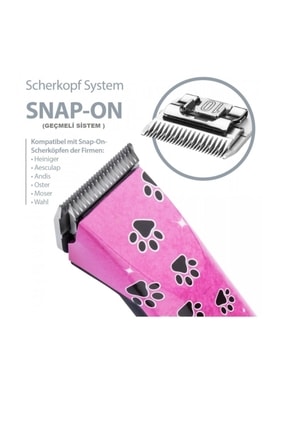 Saphir İki Akülü Evcil Hayvan Kırkma Makinesi - Pembe Image 1