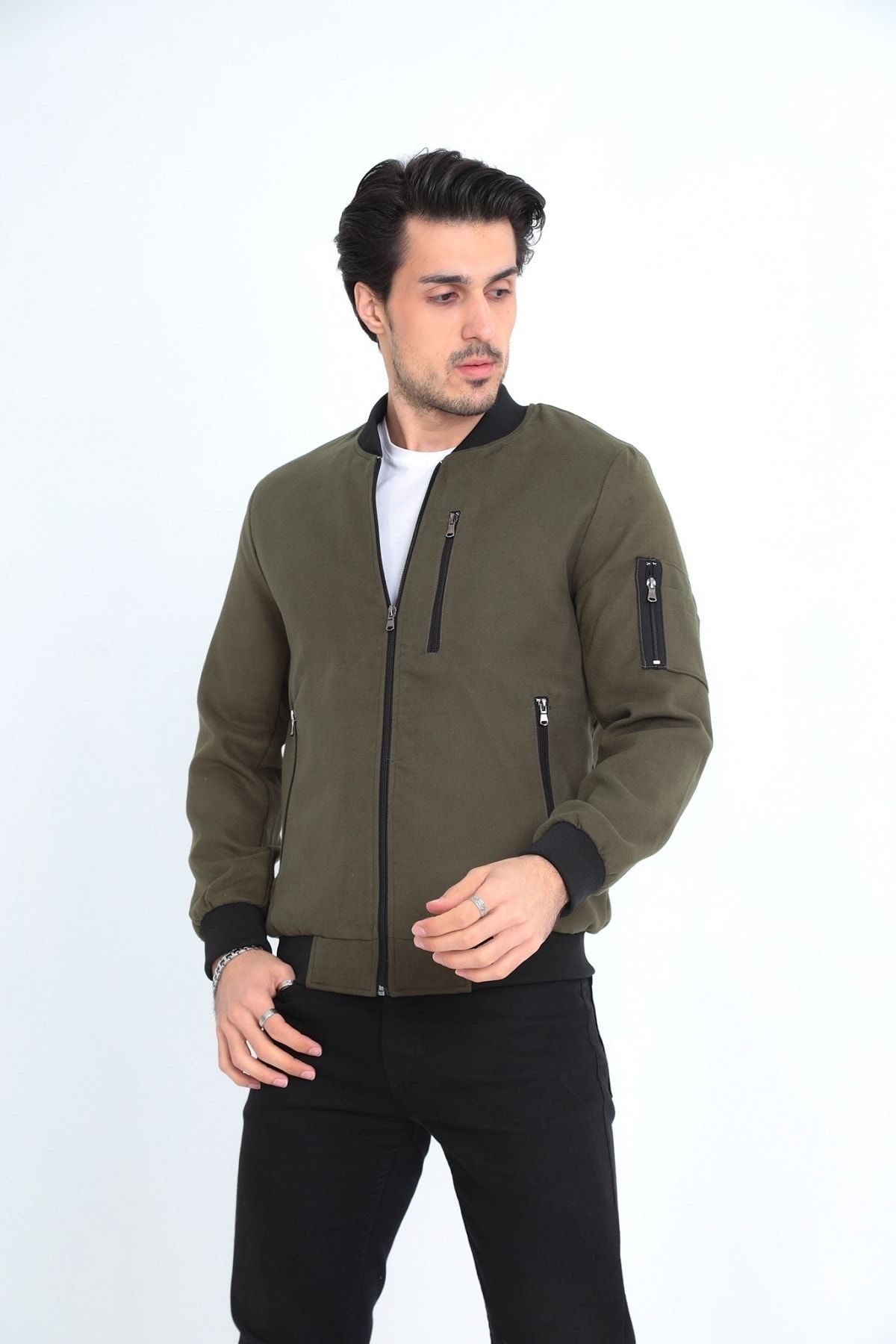 Green top pilot jacket