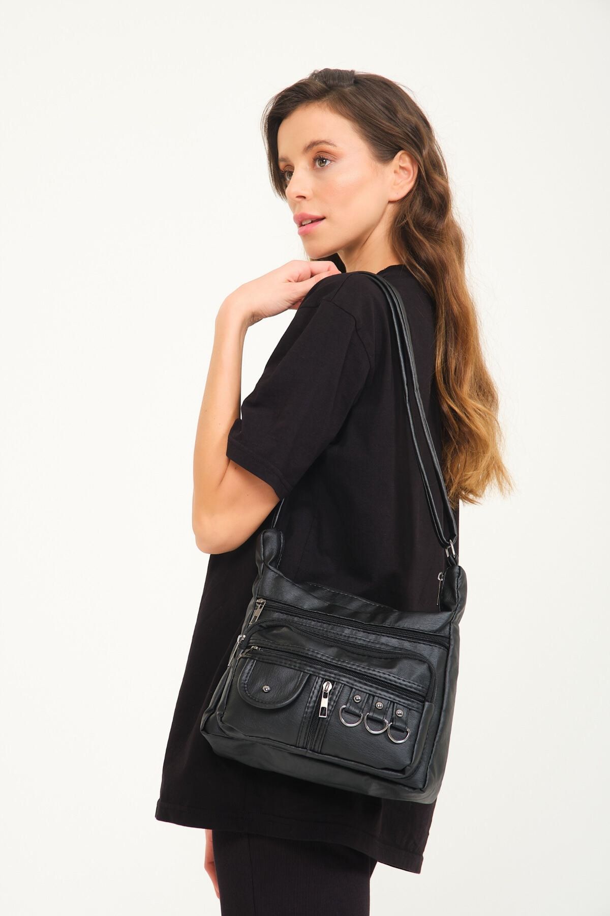 Multi compartment handbags on sale
