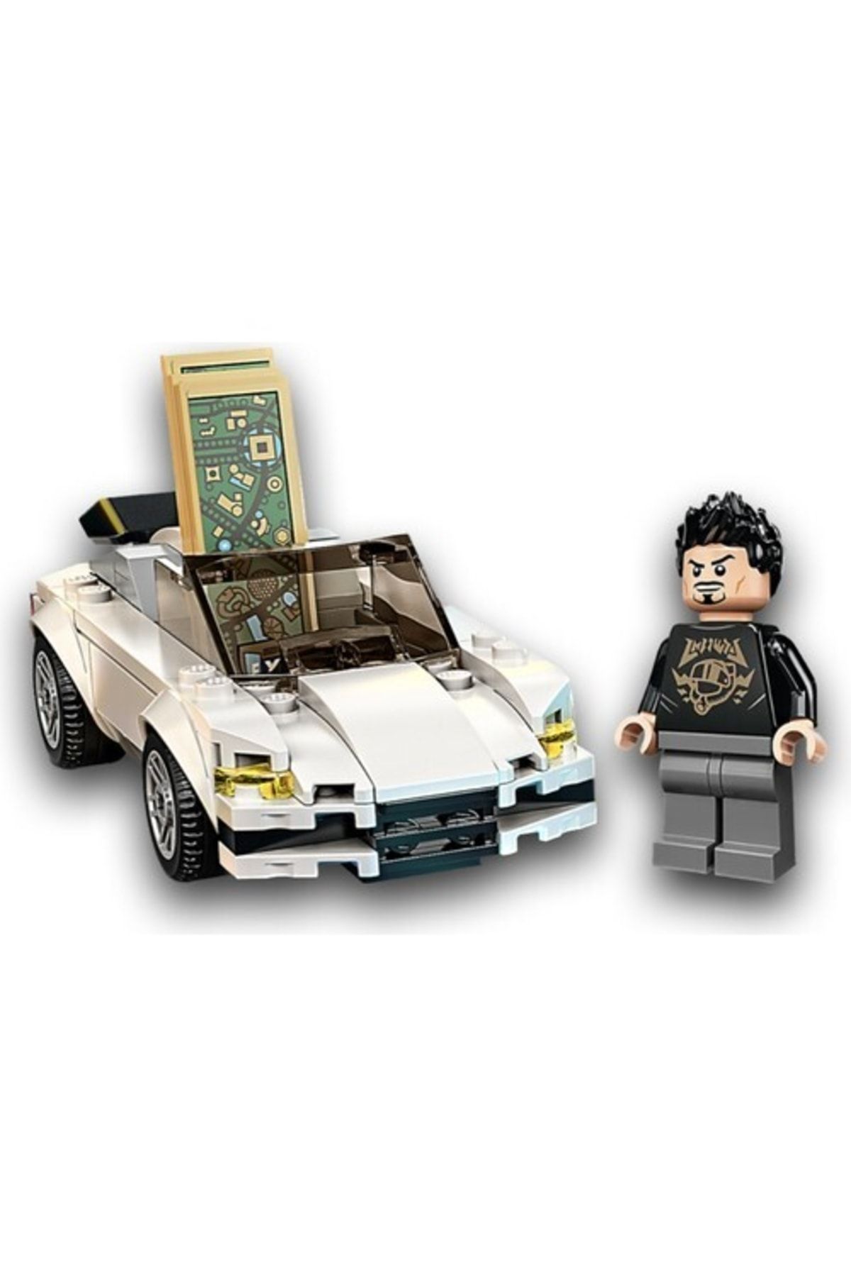 LEGO Marvel Tony Stark And His Sports Car Original Minifigure