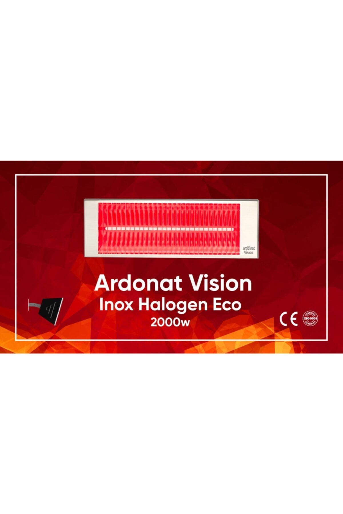 Ardonat Vision Inox Halogen Eco Dış Mekan Isıtıcı 2000w Cafe,balkon.işyeri