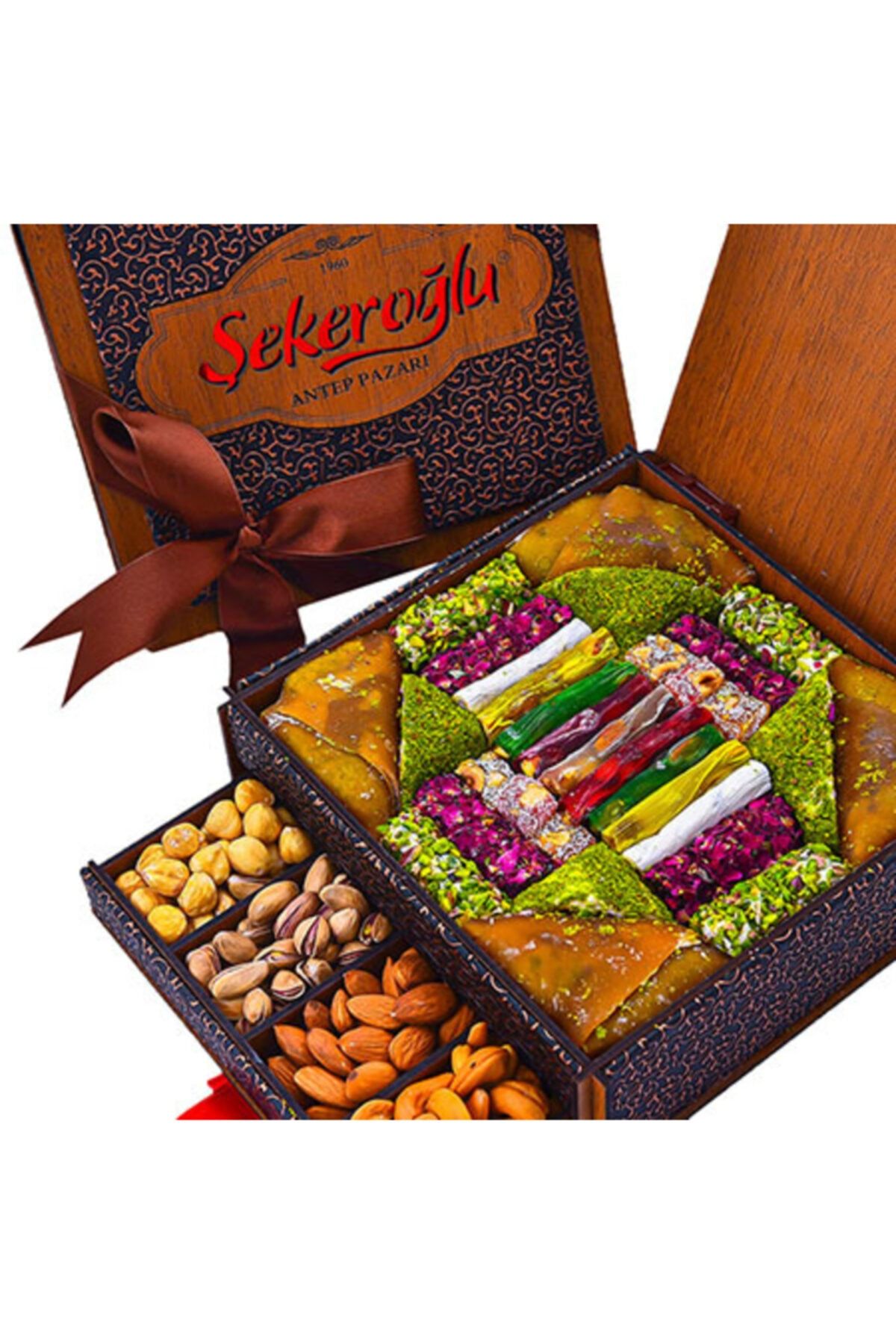 Şekeroğlu Hediyelik Ahşap Lokum Kutusu