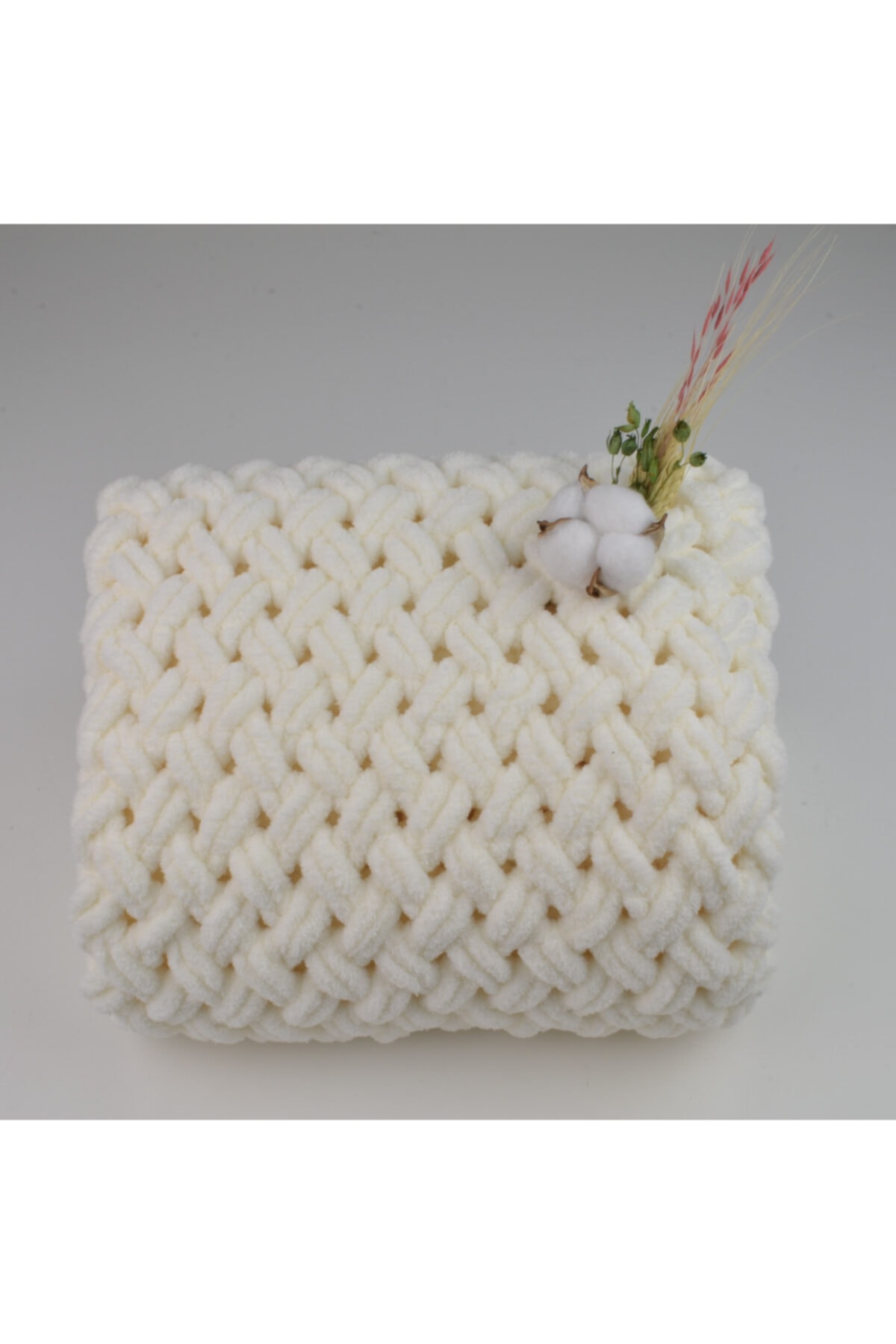 Tosbiq Baby Puffy Bebek Battaniyesi / Oeko Tex (organik) Sertifikalı / Sarı / El Örgüsü /