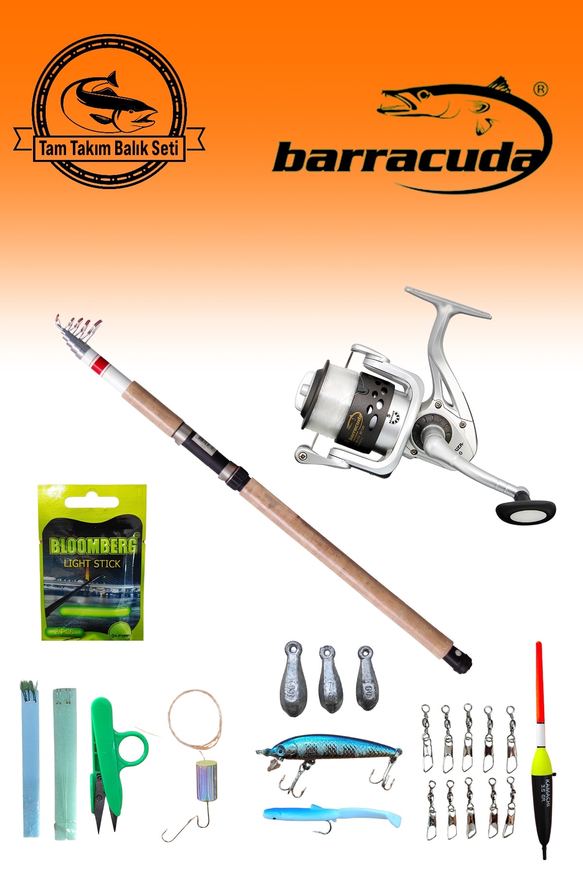 Barracuda 2149- Tam Takım Olta Seti