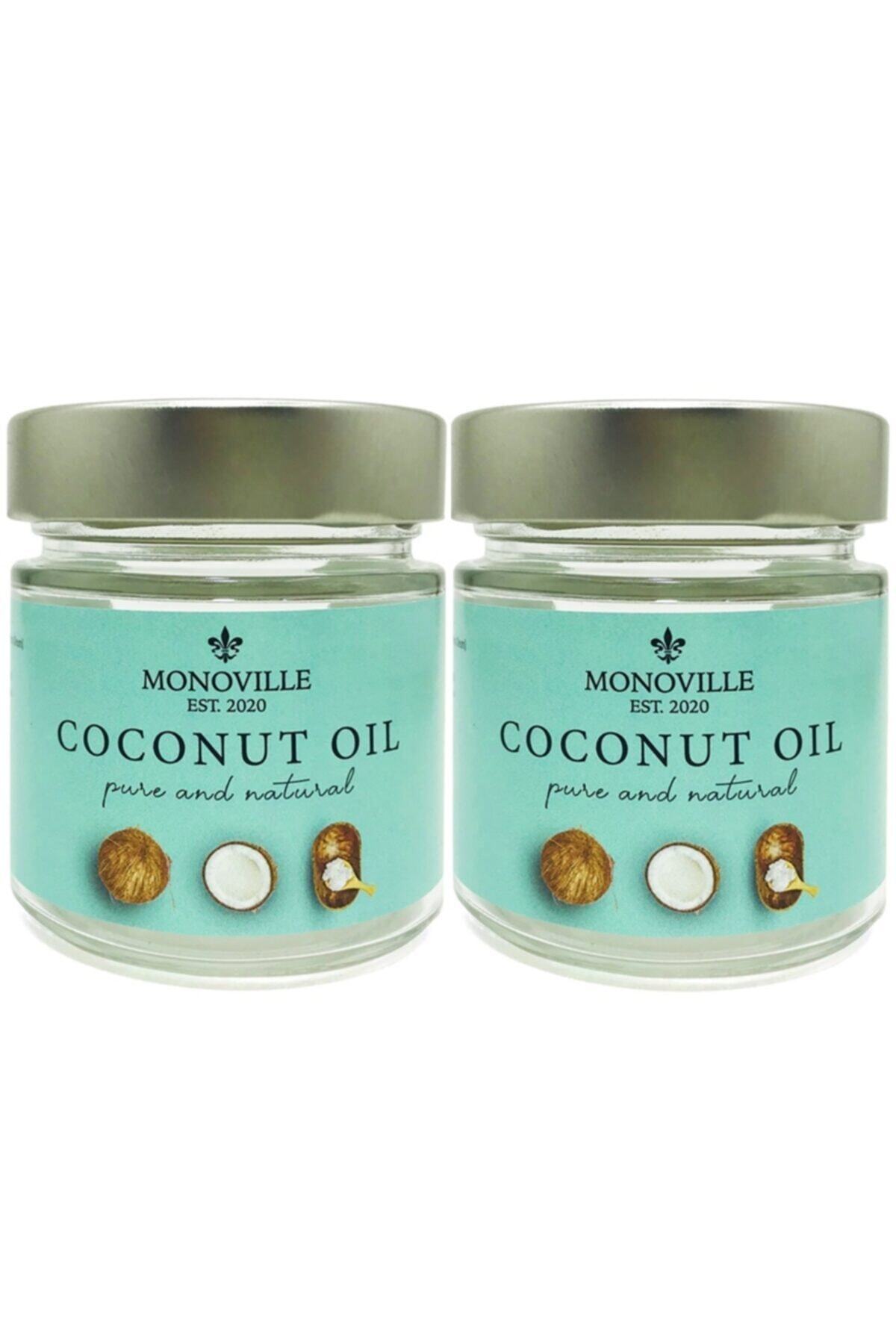 Monoville Hindistan Cevizi Yağı % 100 Saf Ve Doğal 2 X 200 Ml.