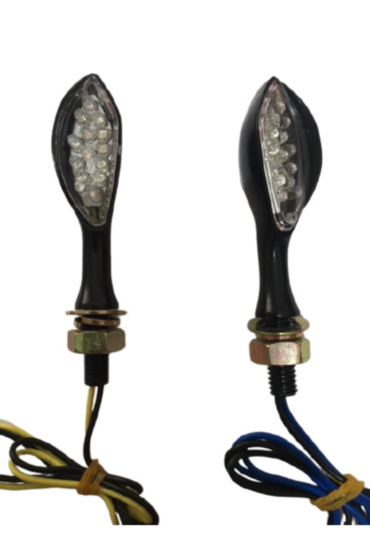 Alkan Led Sinyal Takımı 501 Aliminyum Siyah Kısa