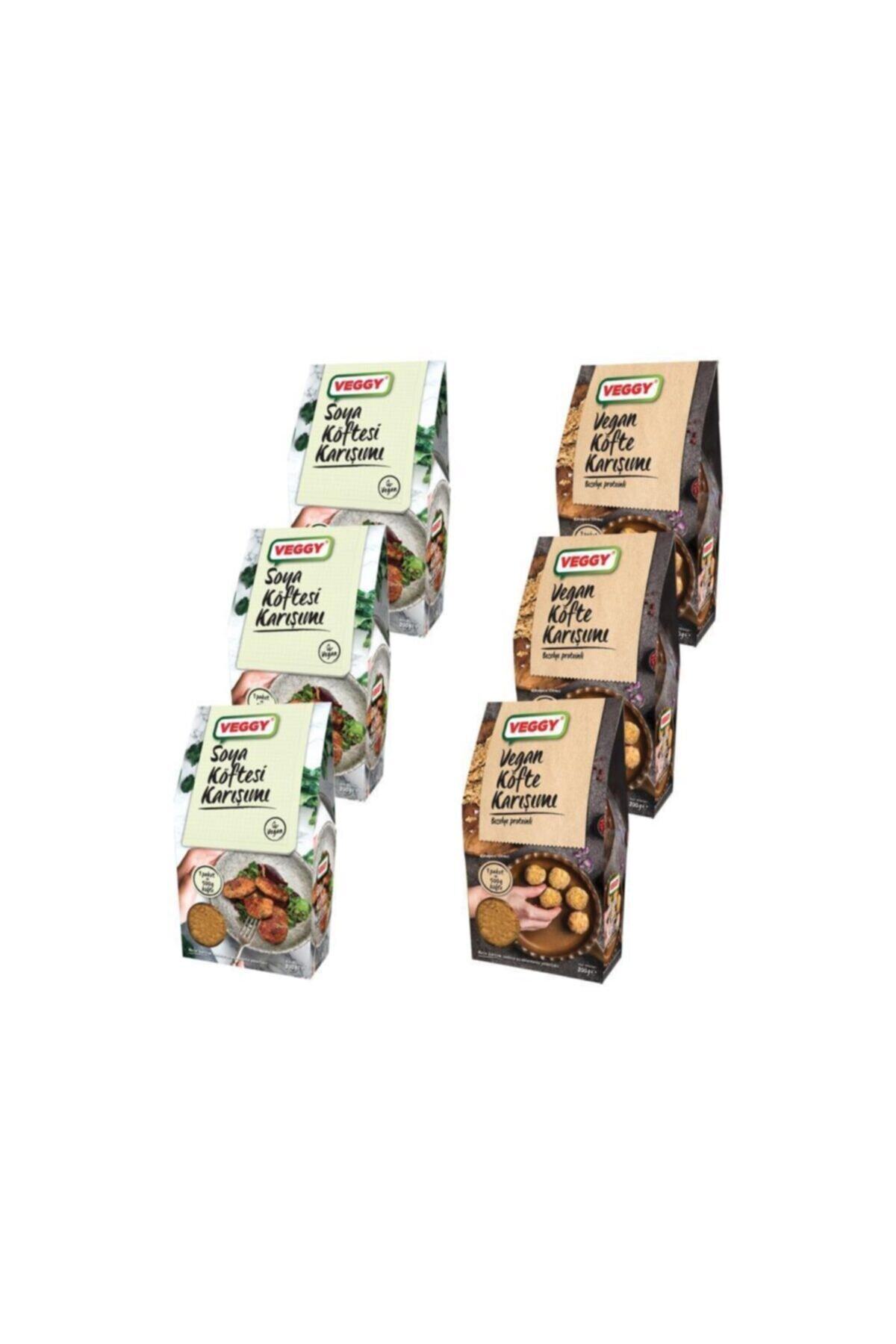 Veggy Soya Köftesi Karışımı 200 Gr X 3 + Vegan Köfte Karışımı 200 Gr X 3