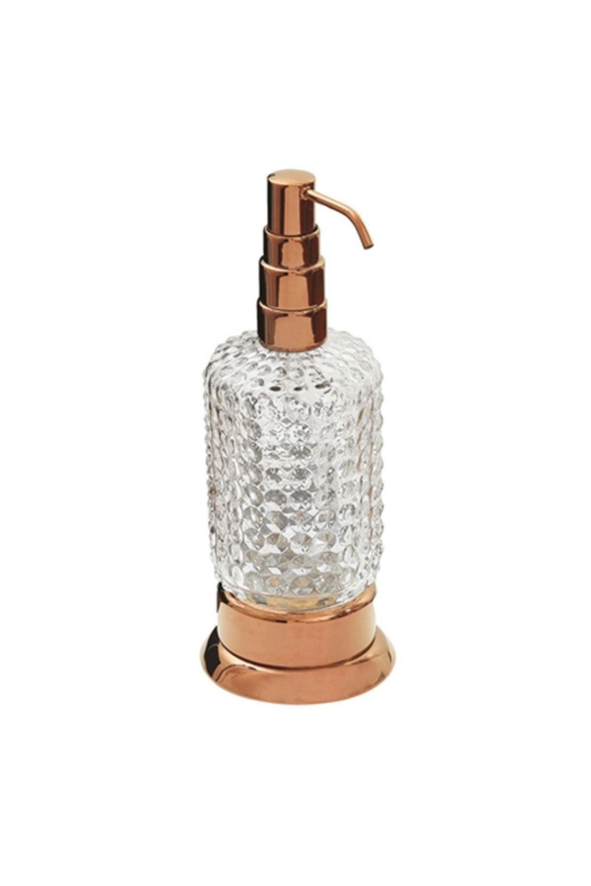 Comfort Vintage Rose Set Üstü Pirinç-optik Cam Sıvı Sabunluk 8230