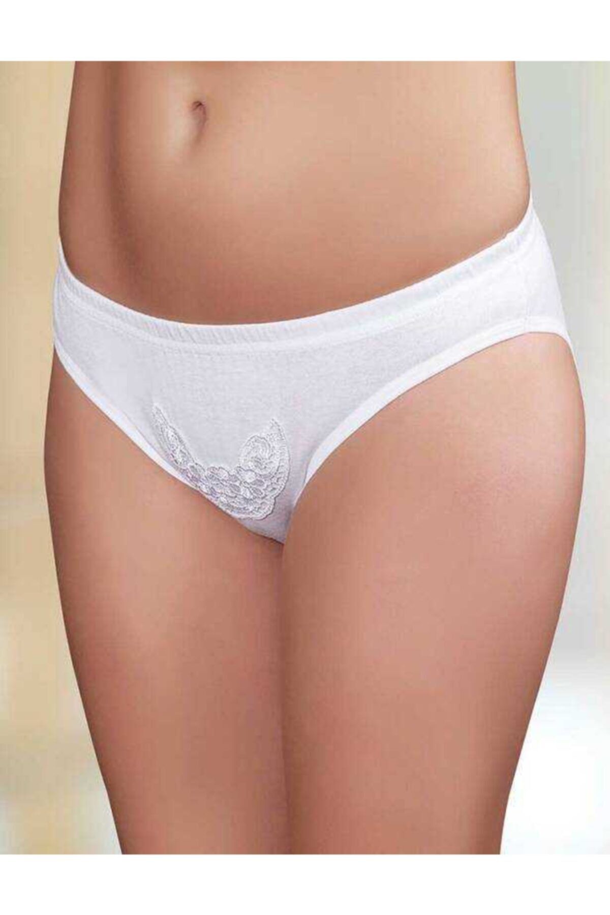 Şahinler Kadın Ribana Güpürlü Slip 12'li  Mb028