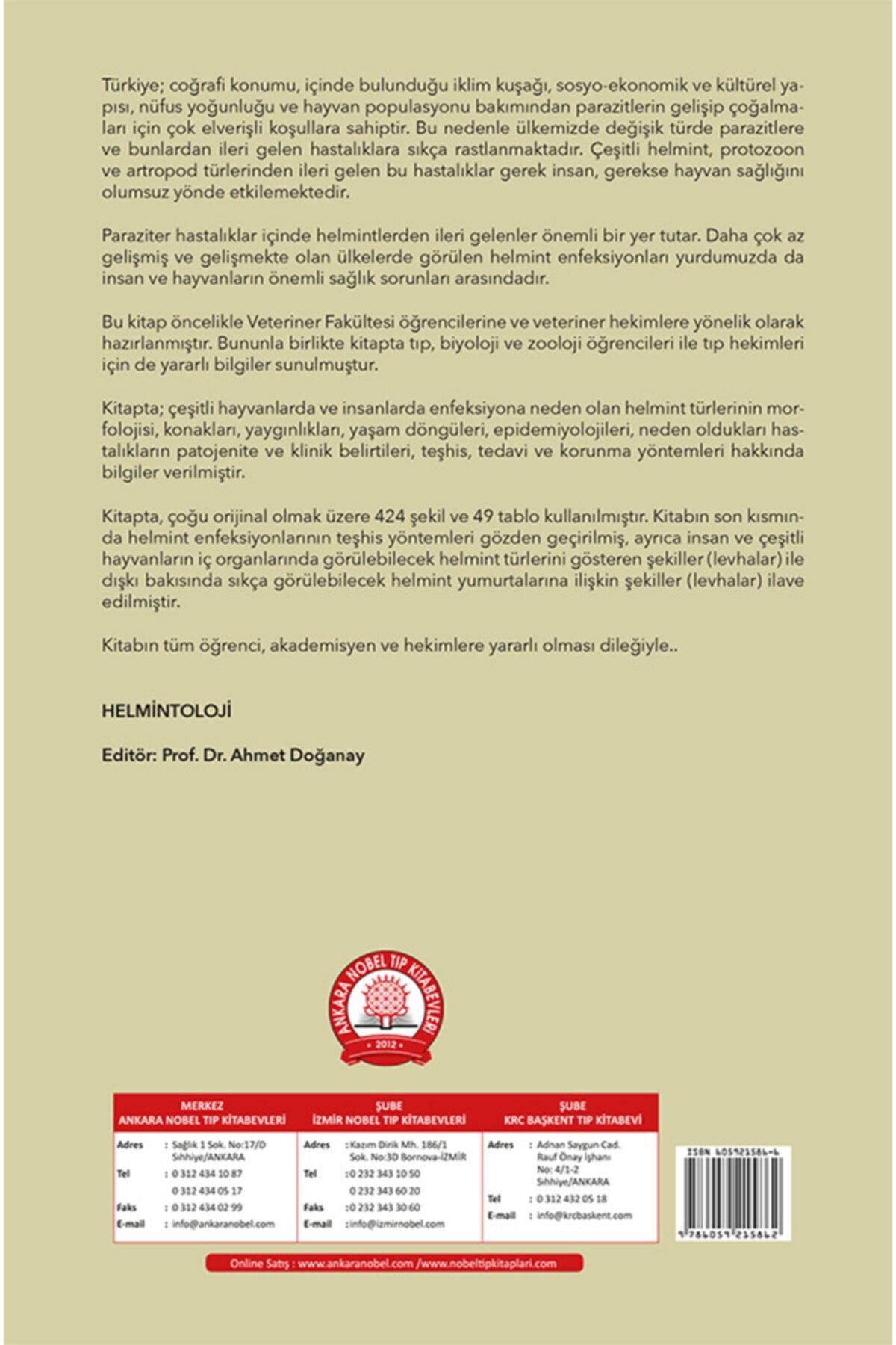 ankara nobel tip kitapevleri helmintoloji fiyati yorumlari trendyol