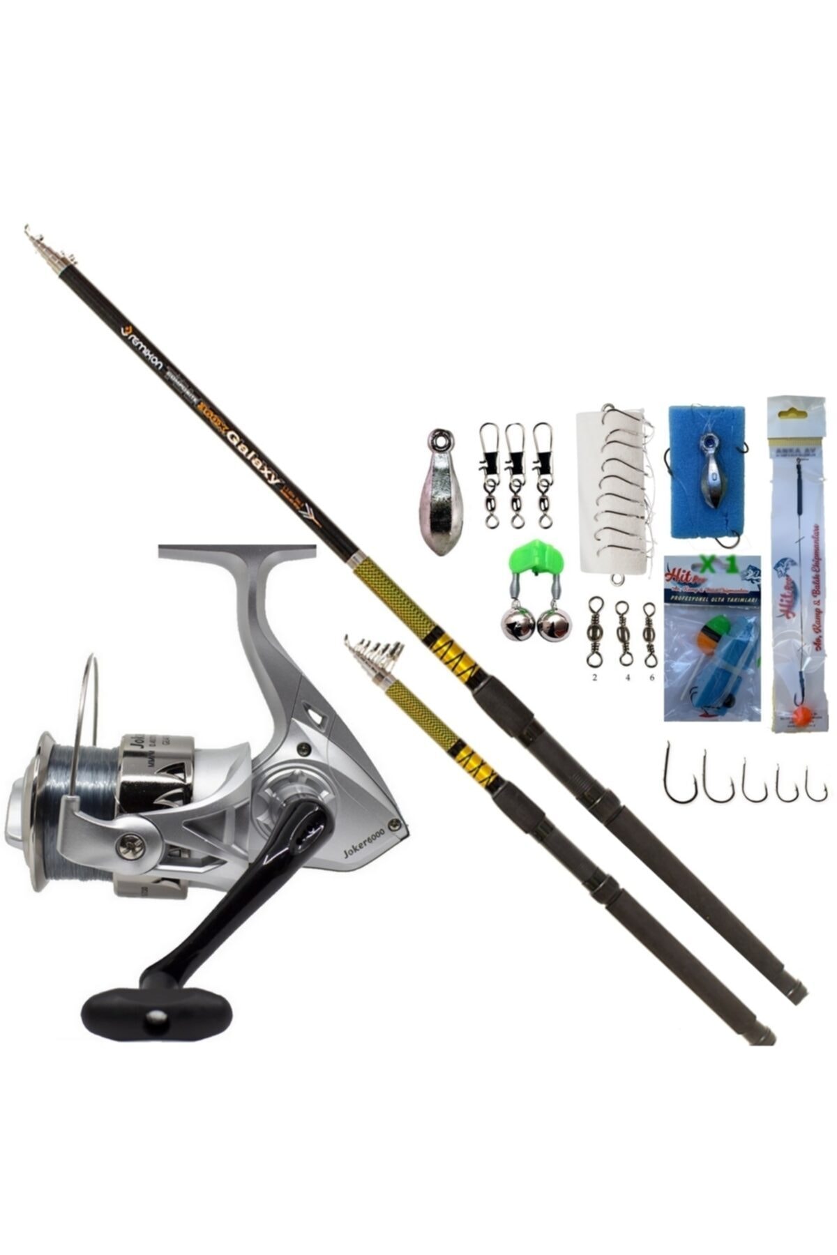 Remixon Gri 1.80 mt Galaxy Joker 6000 Olta Takımı 40lı Set