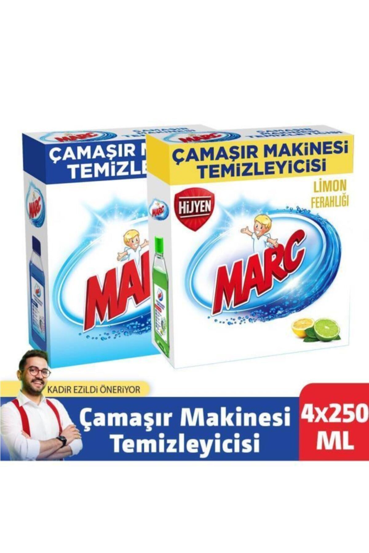 Marc Çamaşır Makinesi Temizleyicisi Floral + Limon Ferahlığı 4x250 ml