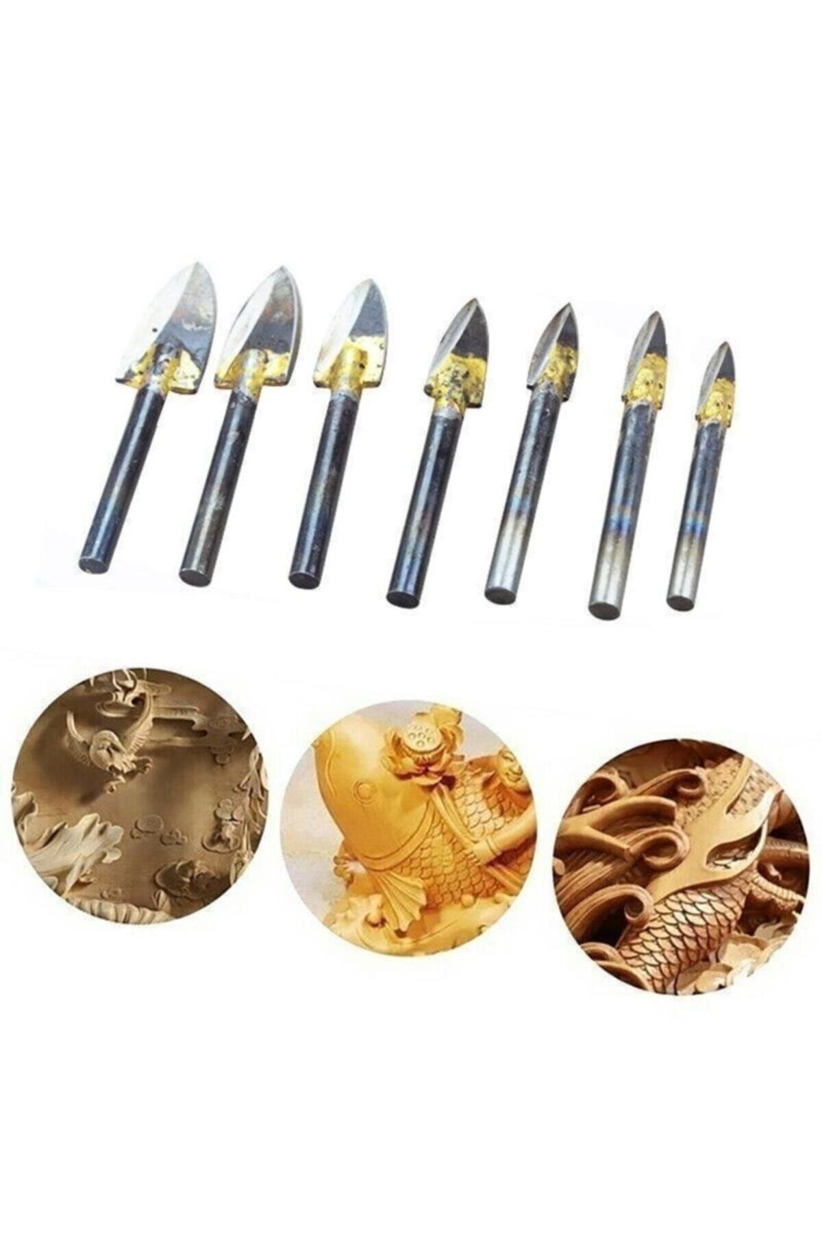 Rox Wood 0065 Gravür Ahşap Oyma Seti 6 mm Sap 7 Parça