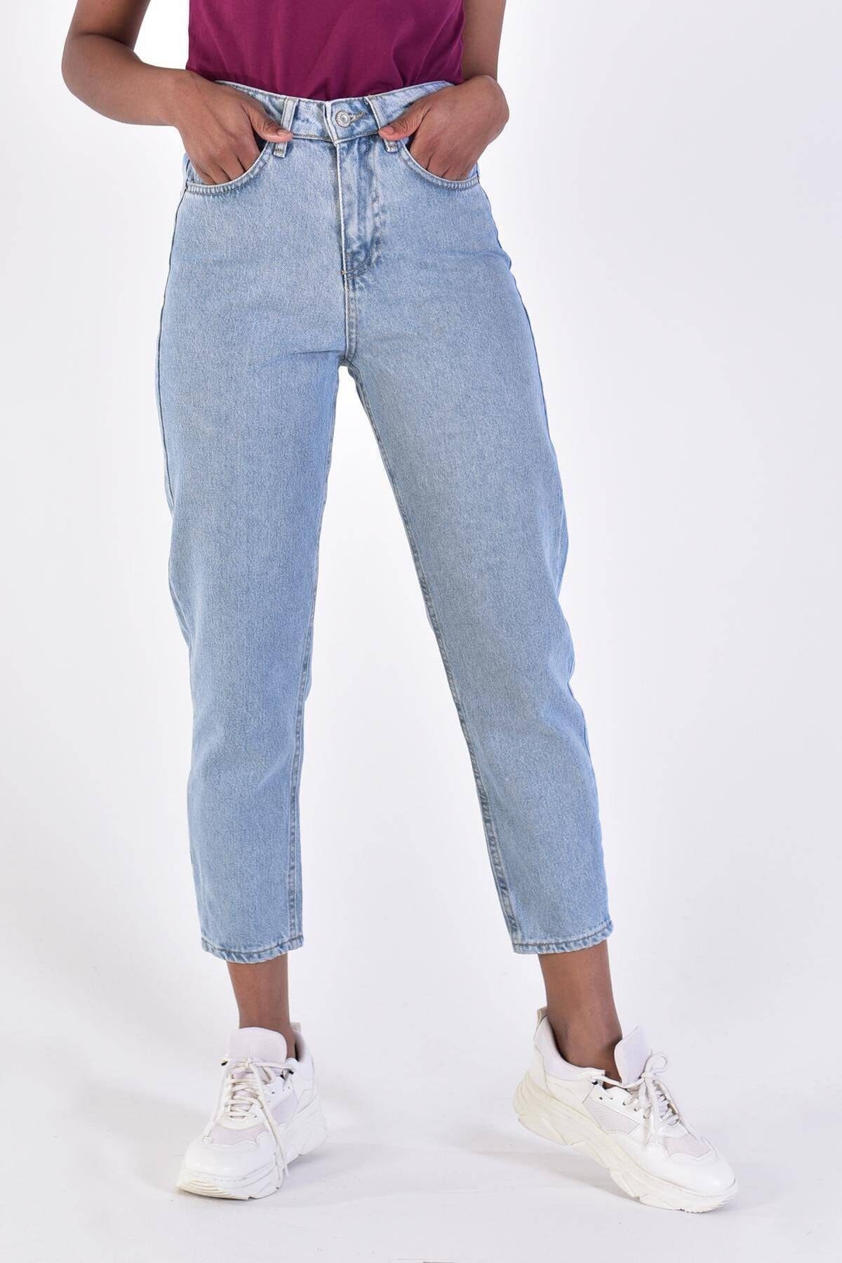 addax kadin acik kot rengi dar paca jean pantolon pn6697 pnp adx 0000022159 fiyati yorumlari trendyol
