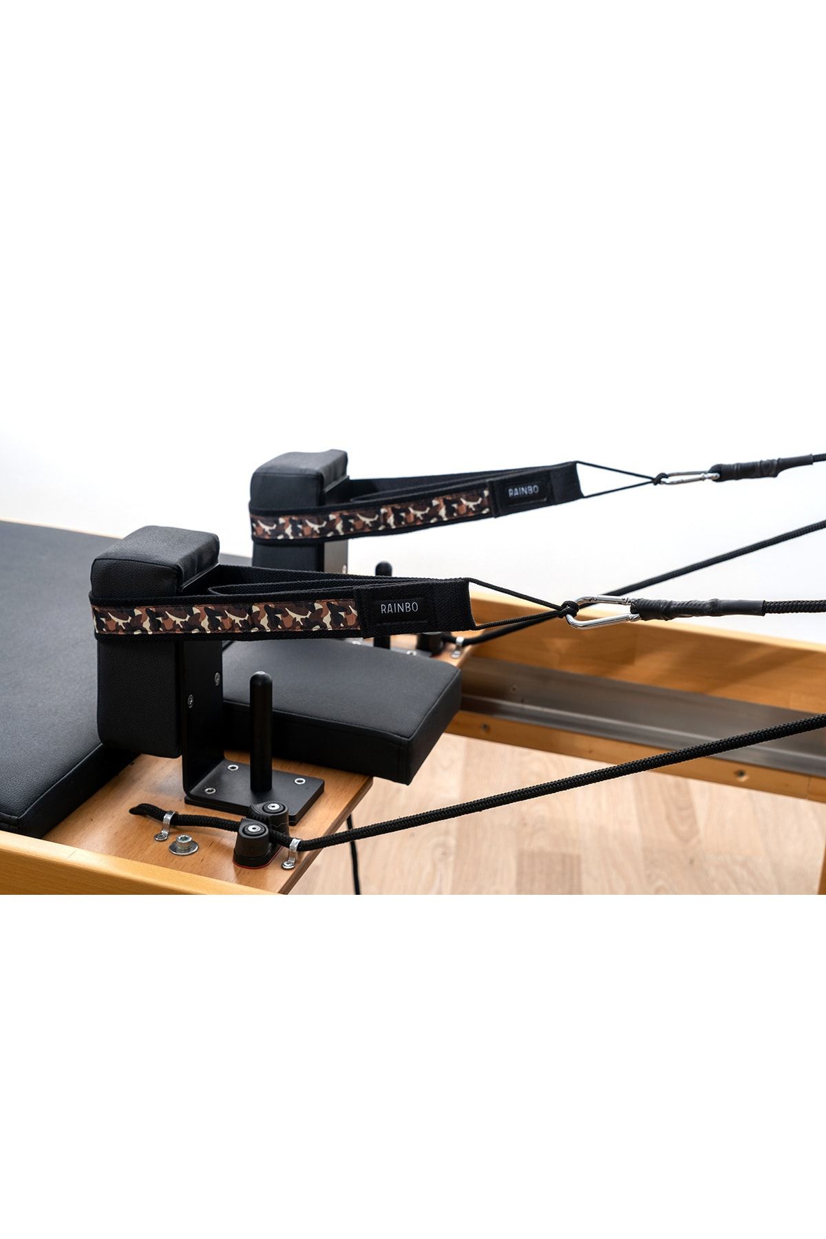 RAINBO Pilates Için Desenli Double Straps Ikili Elcik Ipli Model Reformer