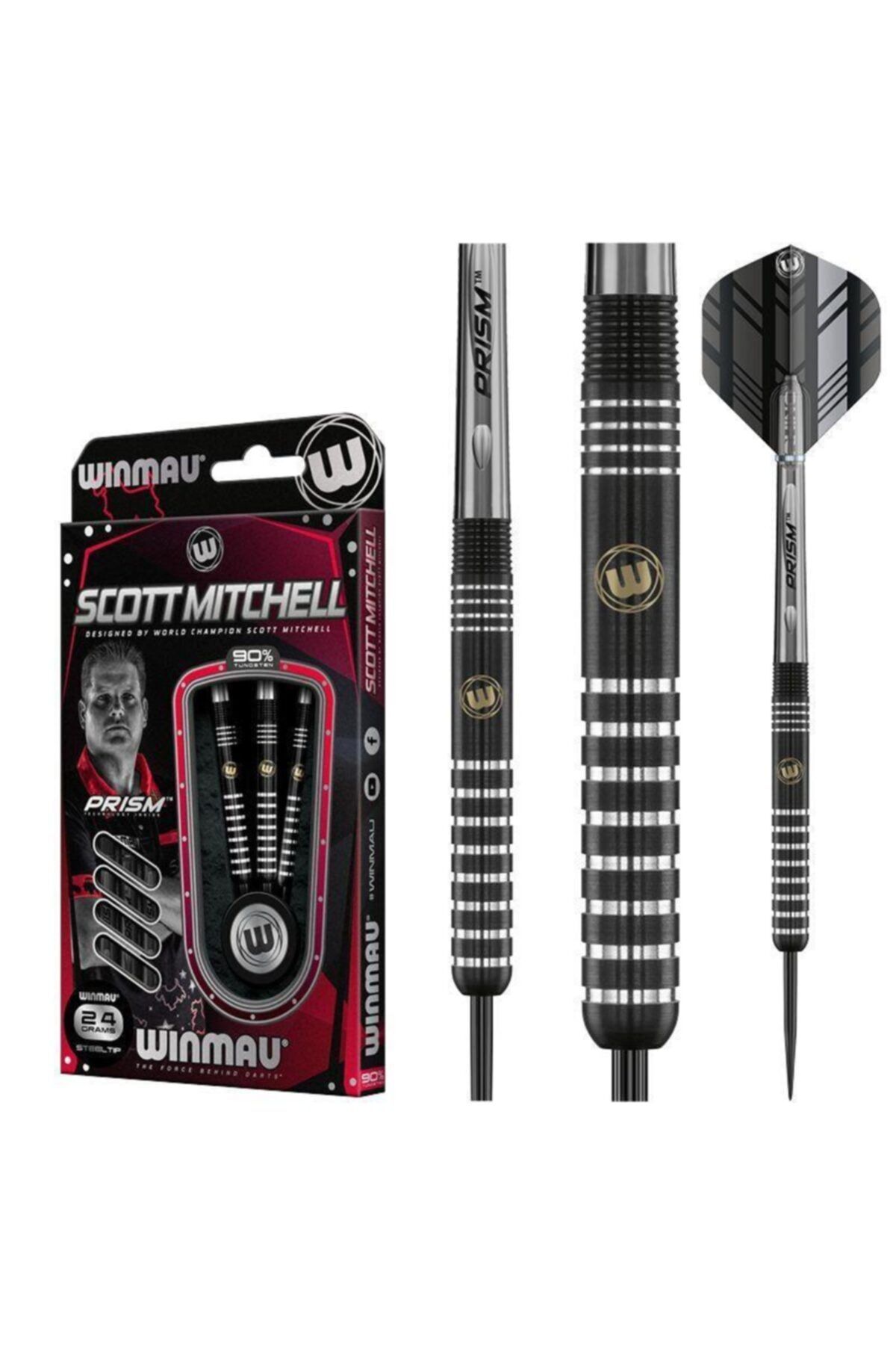 WINMAU Winamu Scott Mitchell % 90 Tungsten 24 Gr Çelik Uçlu Ok