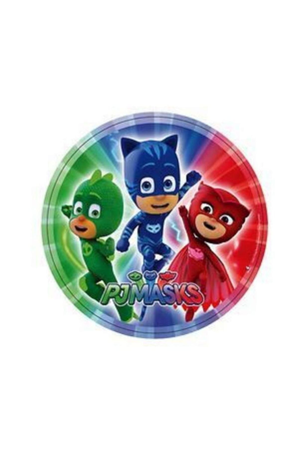 Parti Seza Pijamaskeliler Doğum Günü Konsept Tabağı 8'li