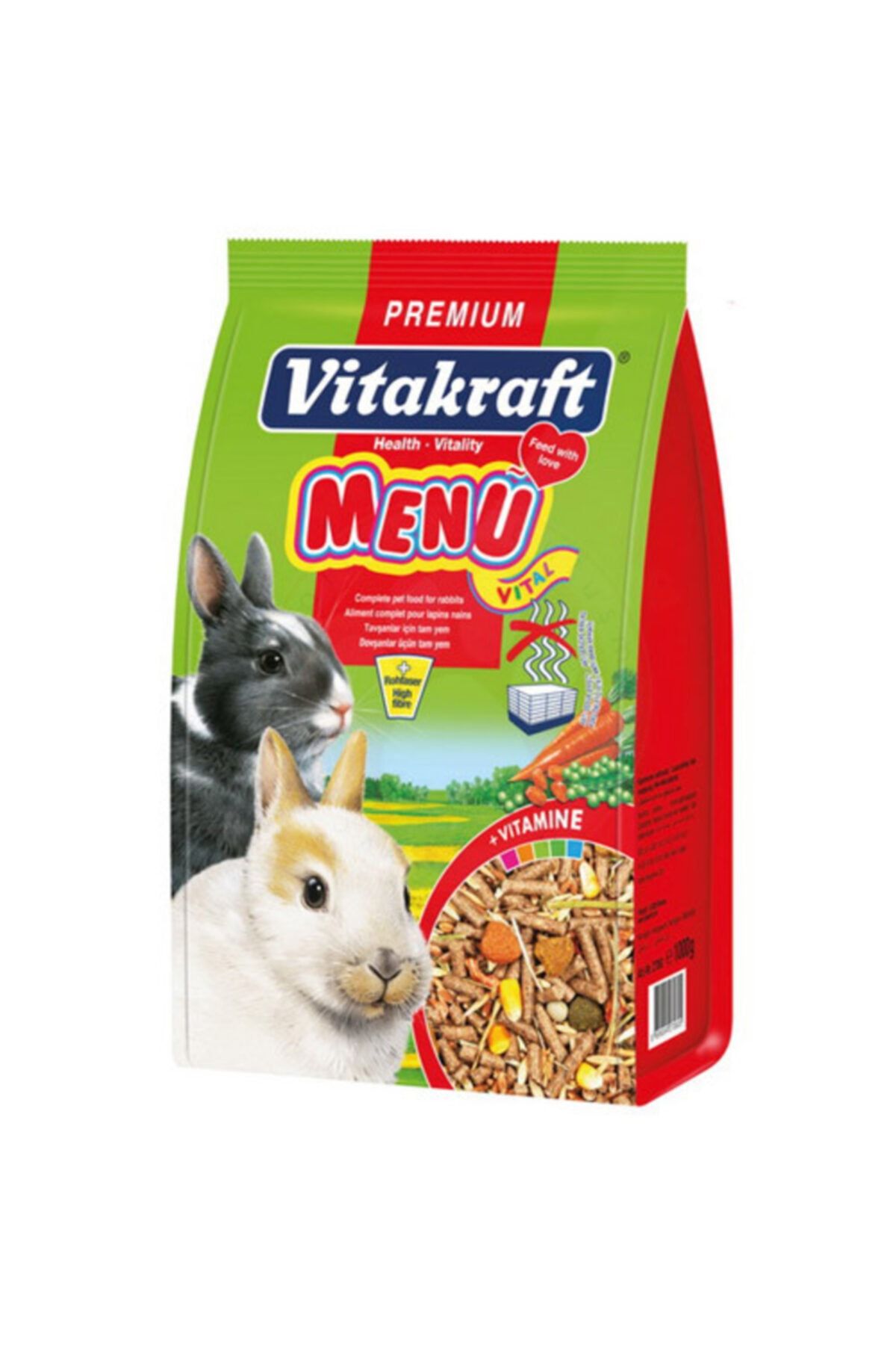 Vitakraft Menu Vital Tavşan Yemi 1000 Gr
