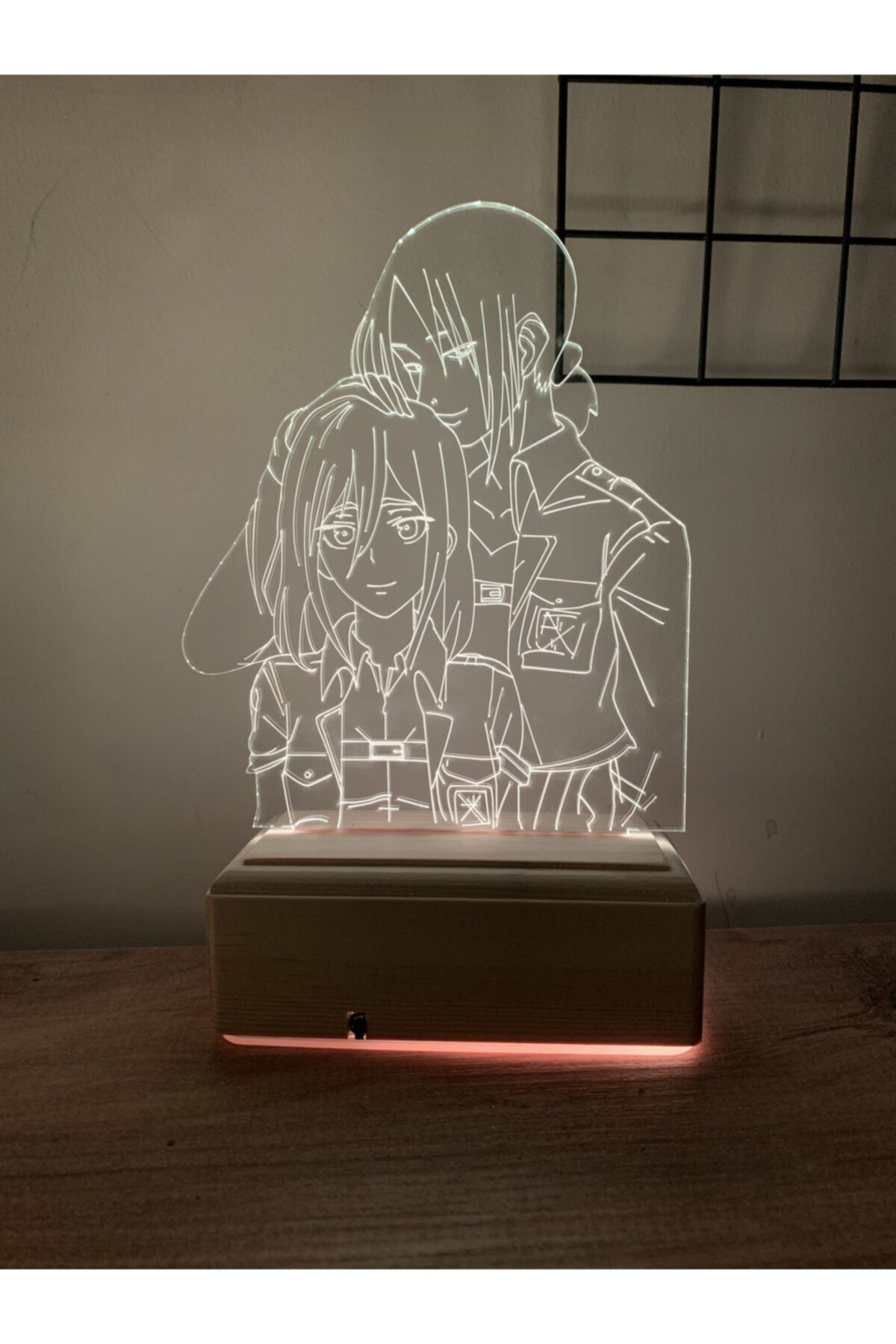 Modiwa Design Ymir X Historia Attack On Titan 16 Renk Gece Lambası