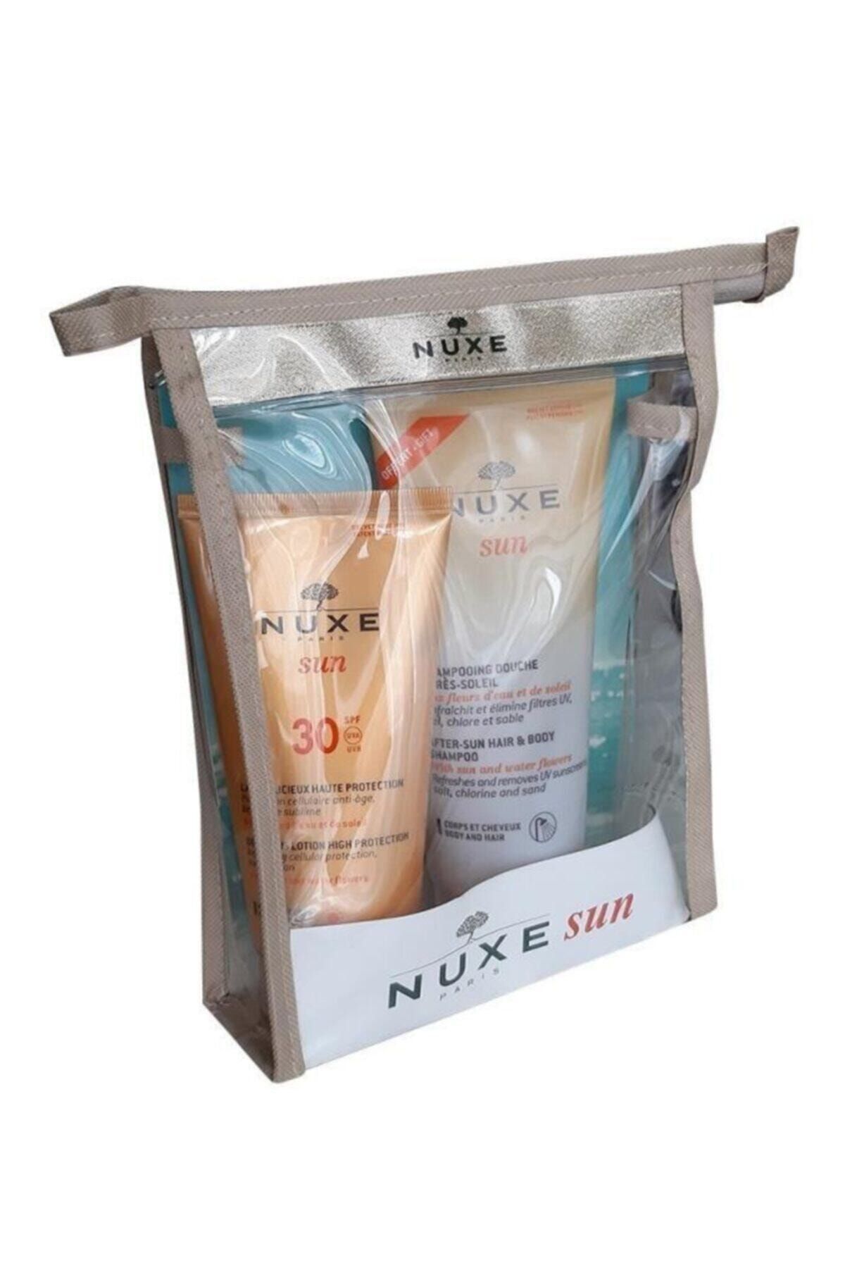 Nuxe Sun Güneş Koruyucu Yüz Ve Vücut Sütü Spf 30 Ve Sun Güneş Sonrası Şampuan Set