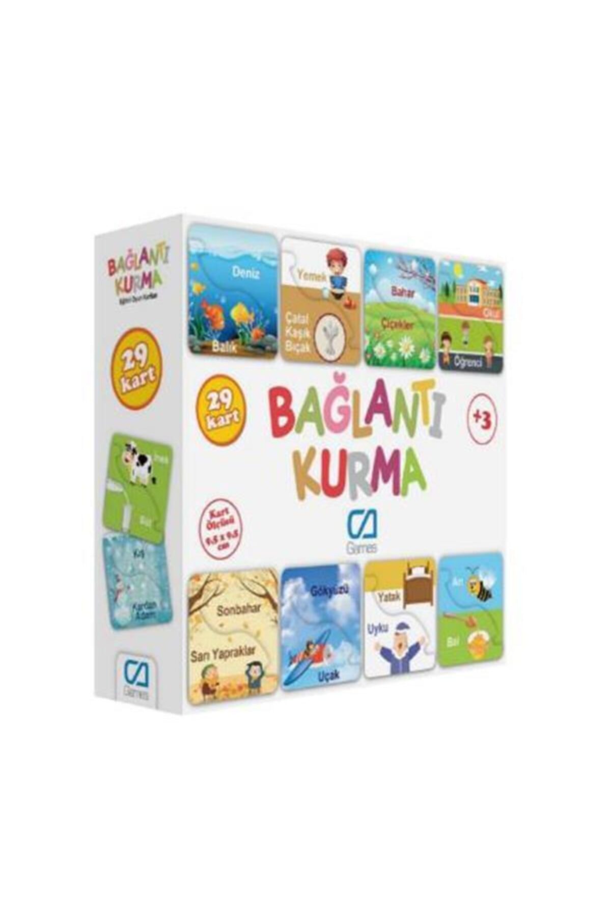CA Games +3 Yaş Bağlantı Kurma Eğitici Eşleştirme Kartları Ca5043 ()