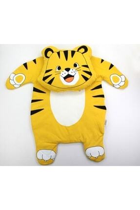 Erkek Bebek Alt Açma Minderi Leopar Baskılı Sarı Image 0