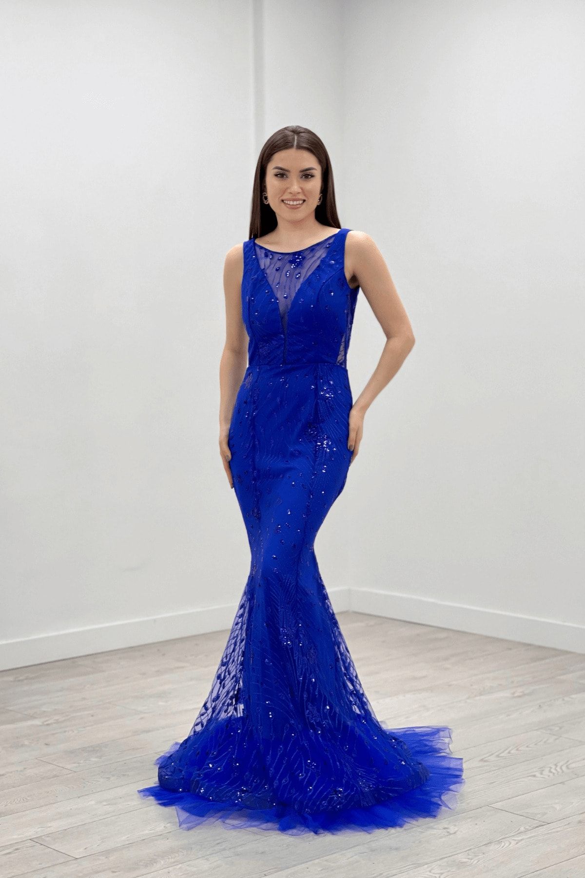 Prom dress dark blue 2025