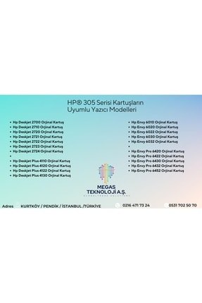 Deskjet 2700 Orjinal Kartuş - 305 3ym61ae 3ym60ae Avantaj Paket Image 1