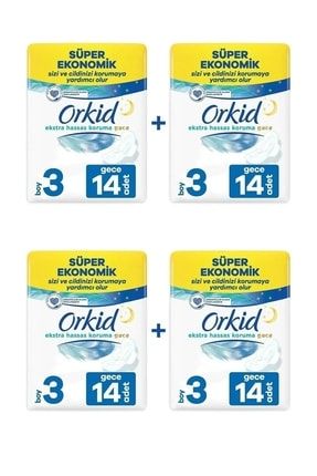 Extra Hassas Koruma Gece Süper Ekonomik Paket 56 Ped (14x4) Boy 3 Gece Boy 3 56 Image 0