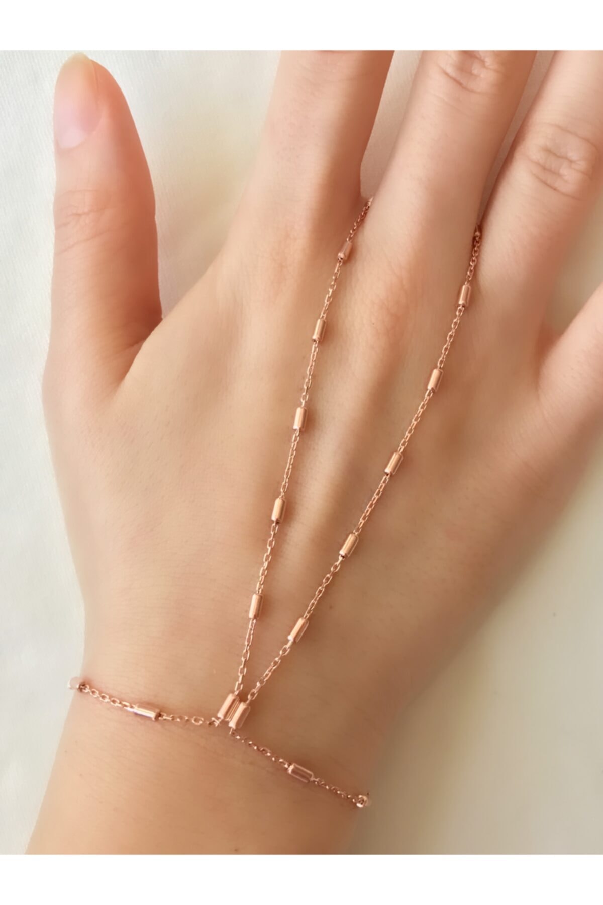 GUSAGO Kadın  925 Ayar Sertifikalı Gümüş Silindir Boncuk Şahmeran Bileklik