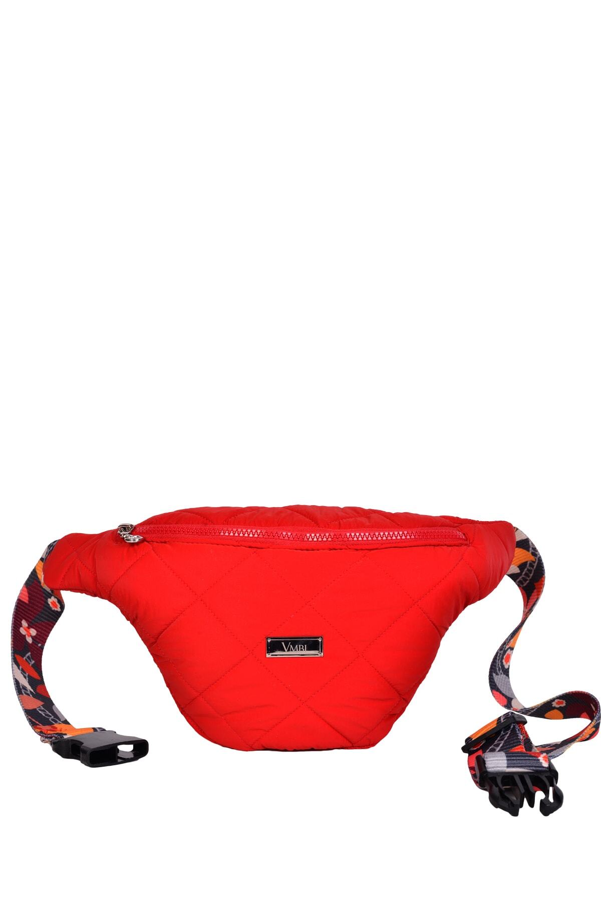 VMBI Kadın Kırmızı Kapitone Bel Omuz Çantası