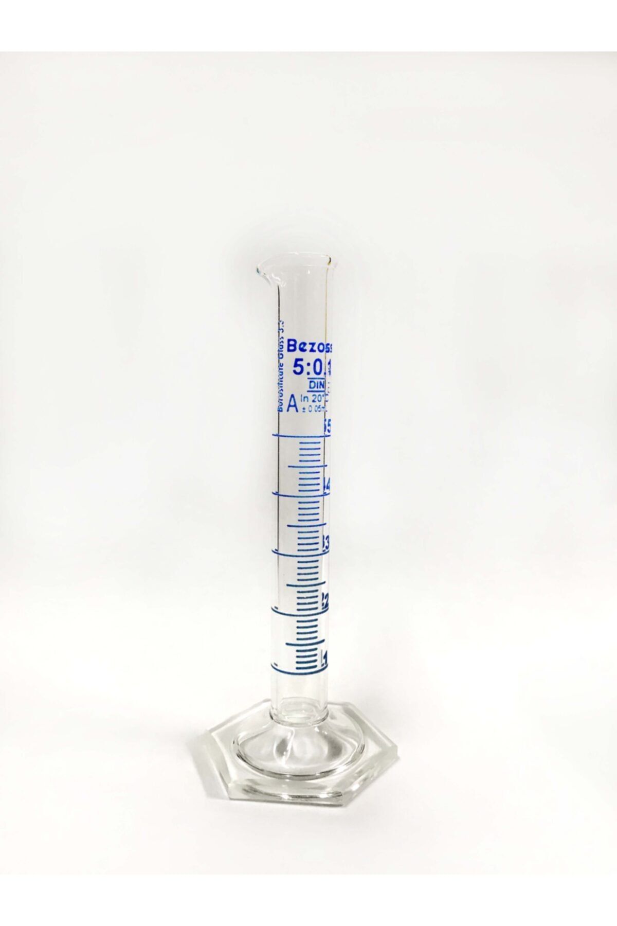 Bezoss Mezur Cam 5ml Class A - Hexagonal - Sertifikalı - 2'li Paket